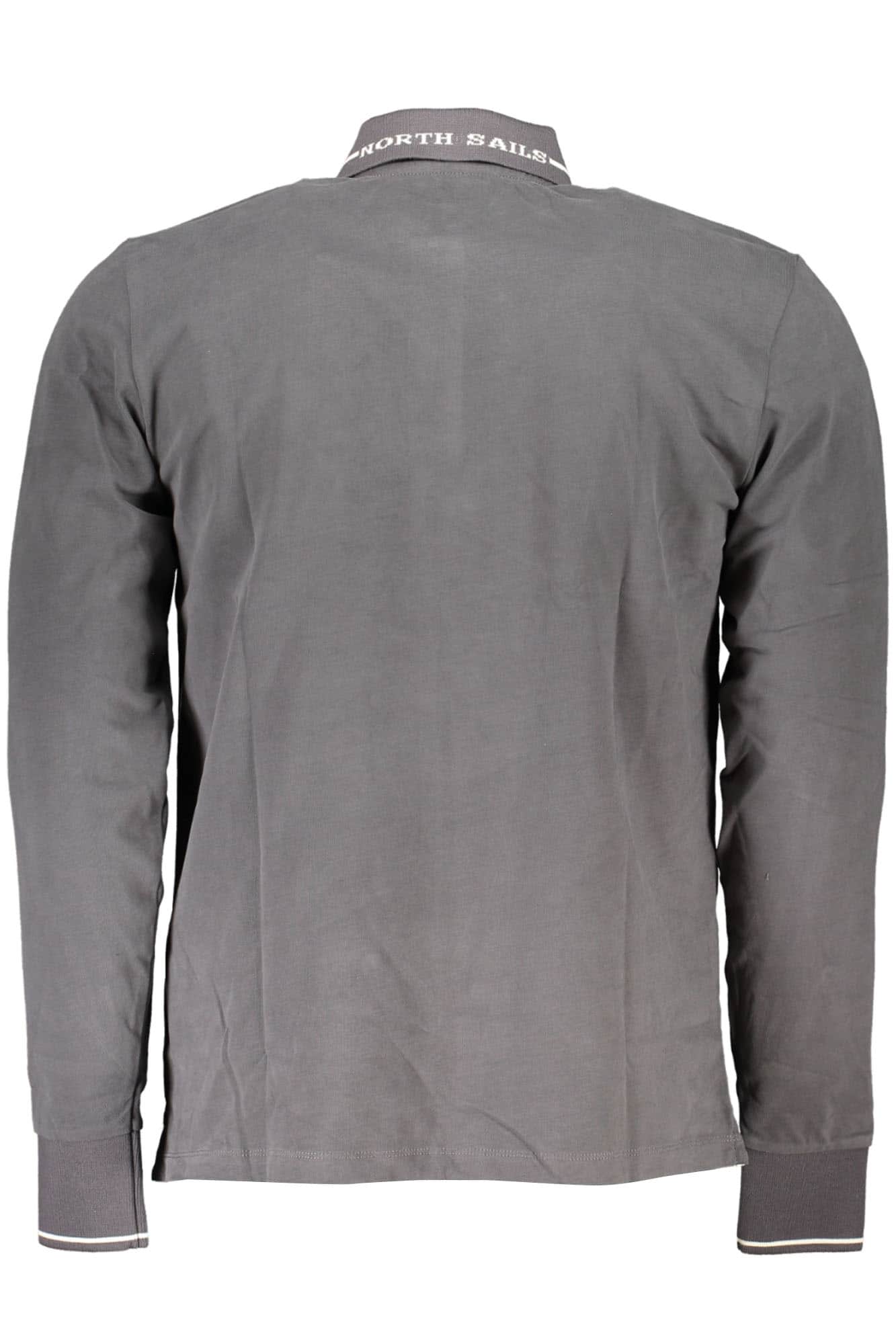 North Sails hombre manga larga polo gris