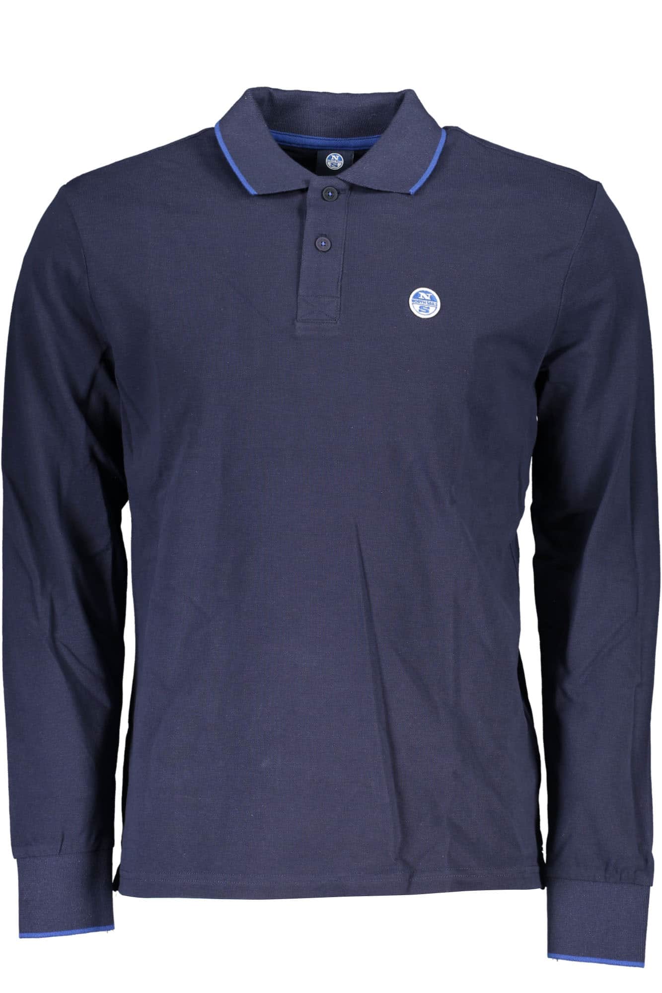 North Sails hombre manga larga polo azul