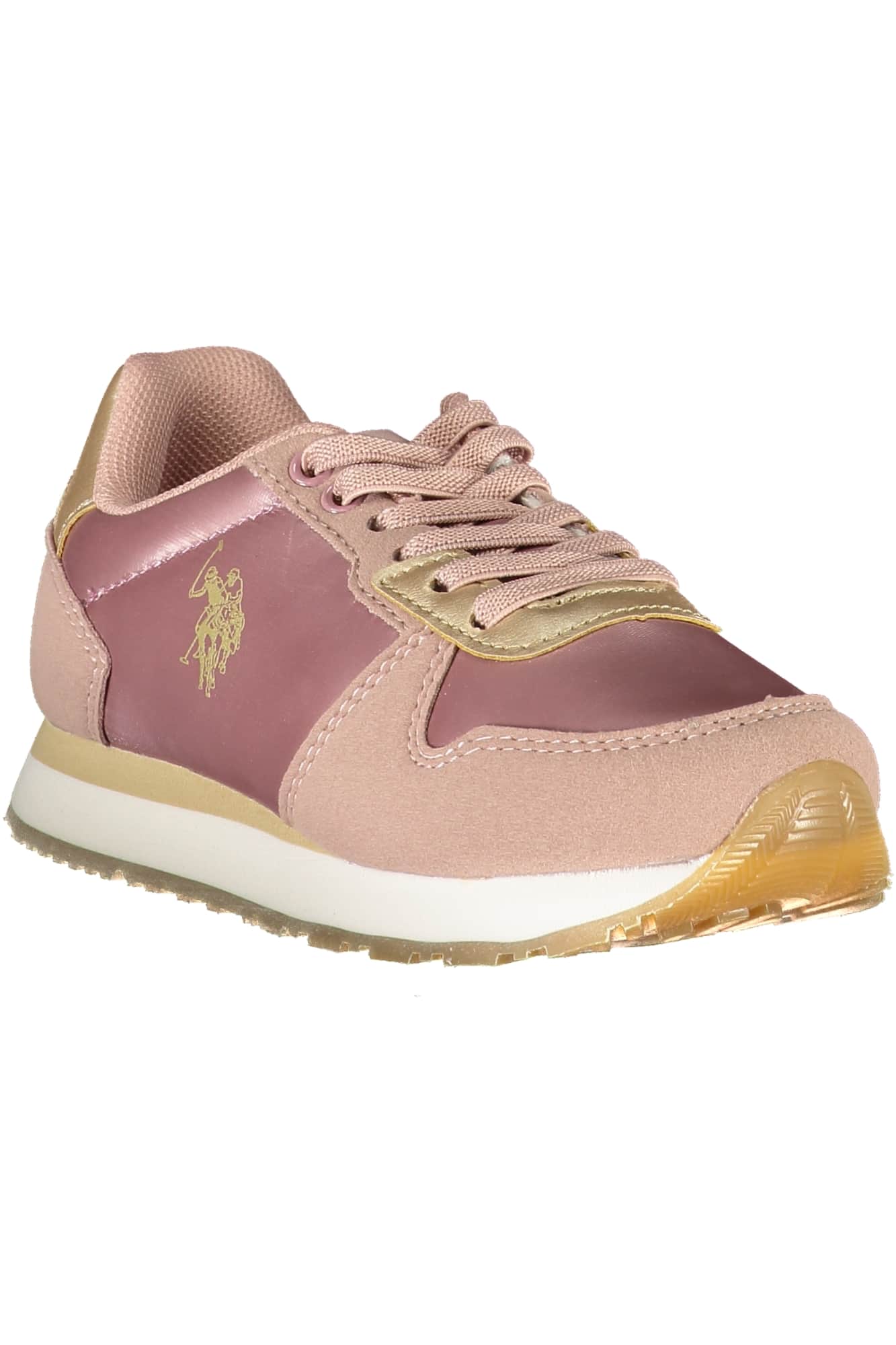 US Polo Assn. plateado zapatillas deportivas para niños