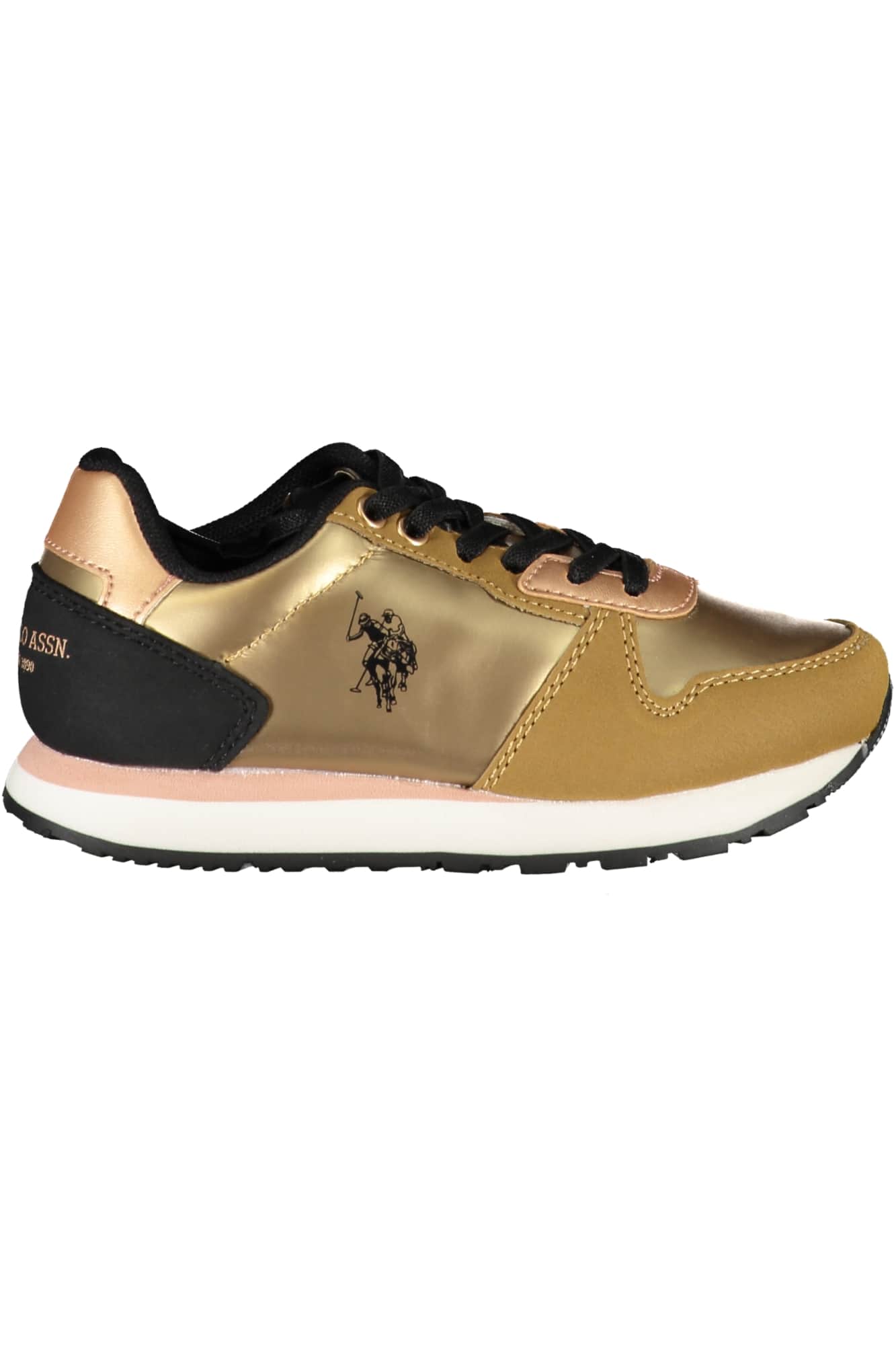 US Polo Assn. plateado zapatillas deportivas para niños