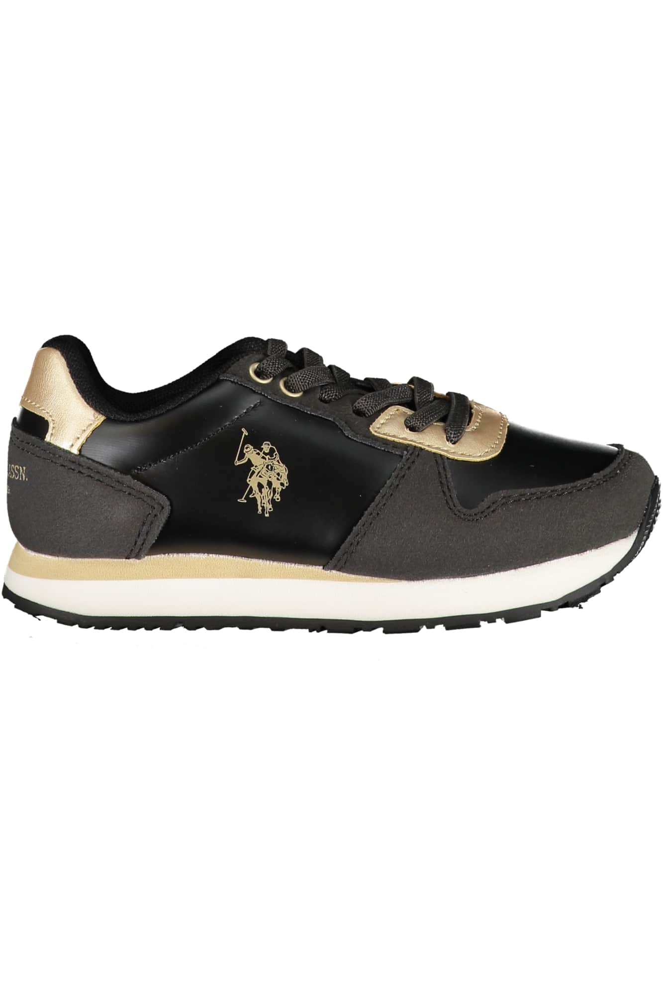 US Polo Assn. plateado zapatillas deportivas para niños