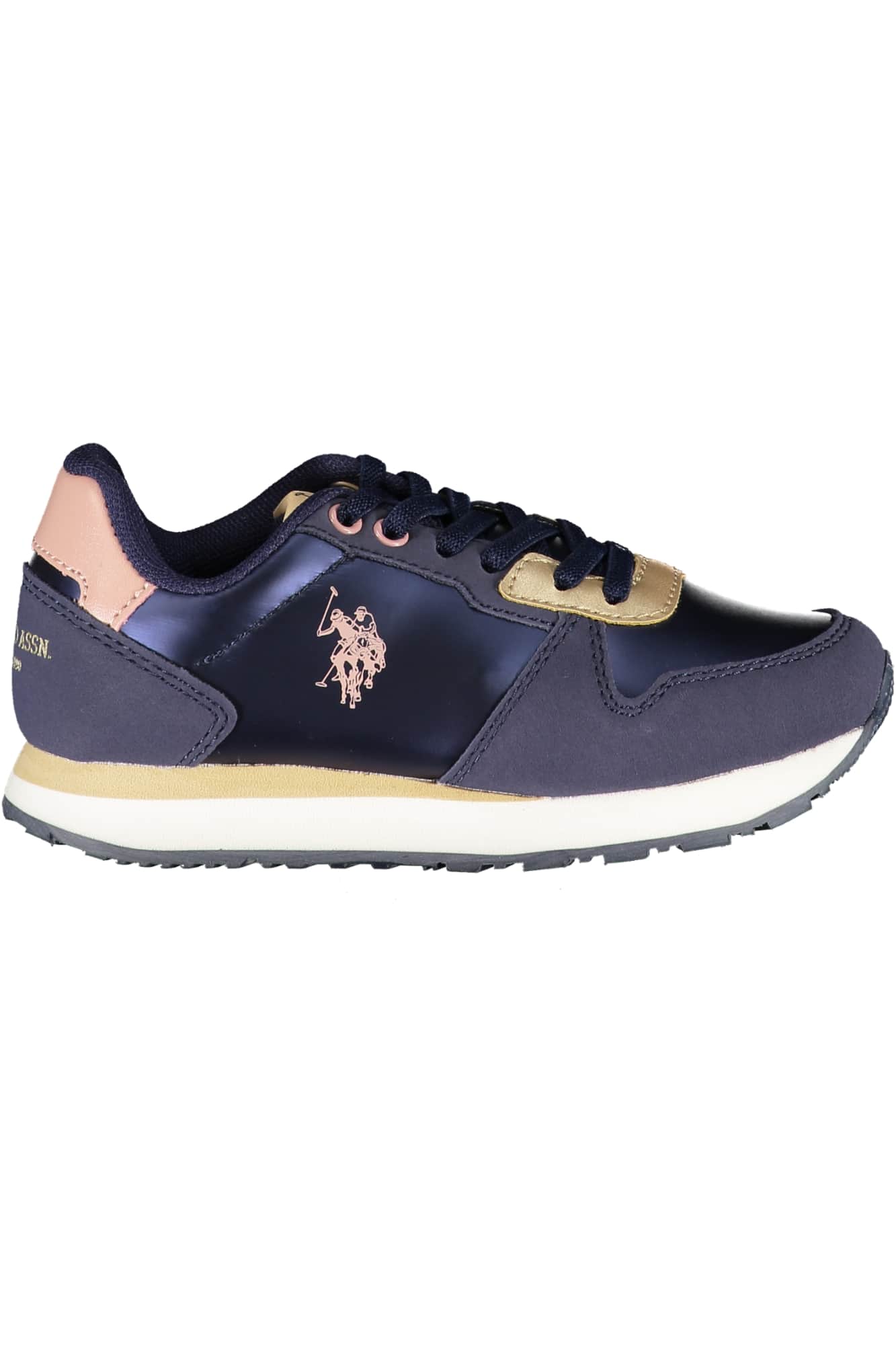 US Polo Assn. plateado zapatillas deportivas para niños