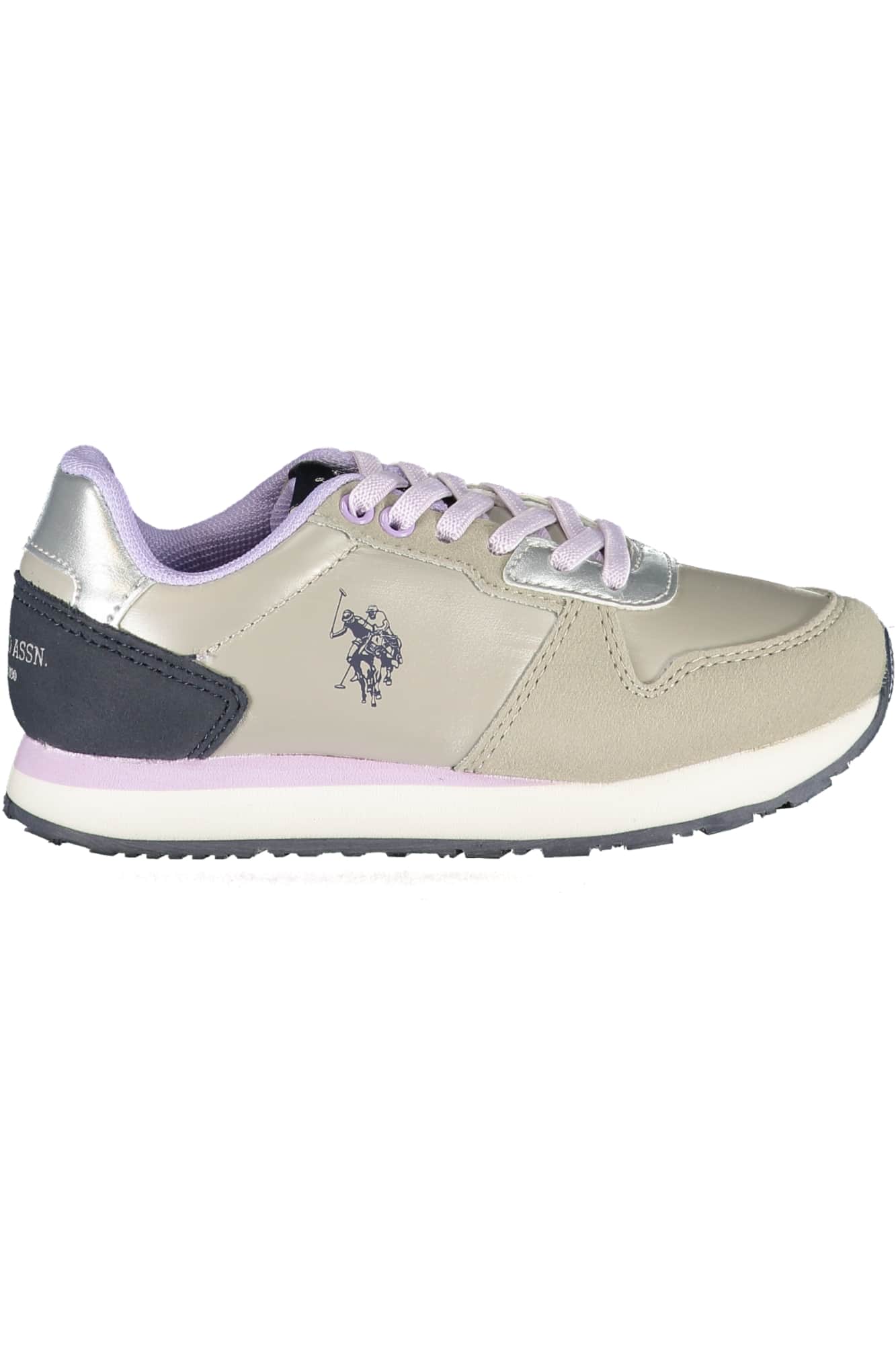 US Polo Assn. plateado zapatillas deportivas para niños