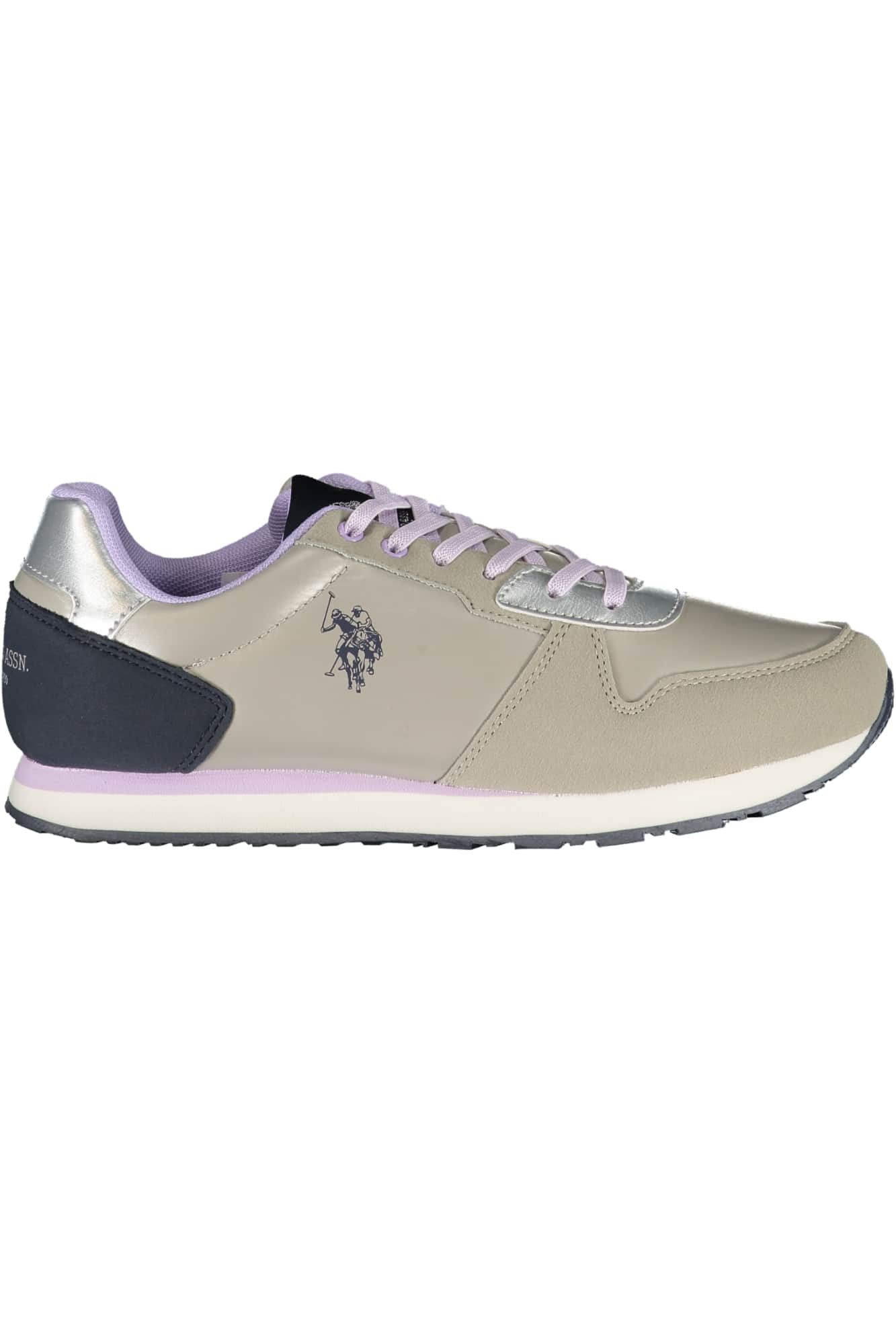 US Polo Assn. plateado mujer zapatillas deportivas