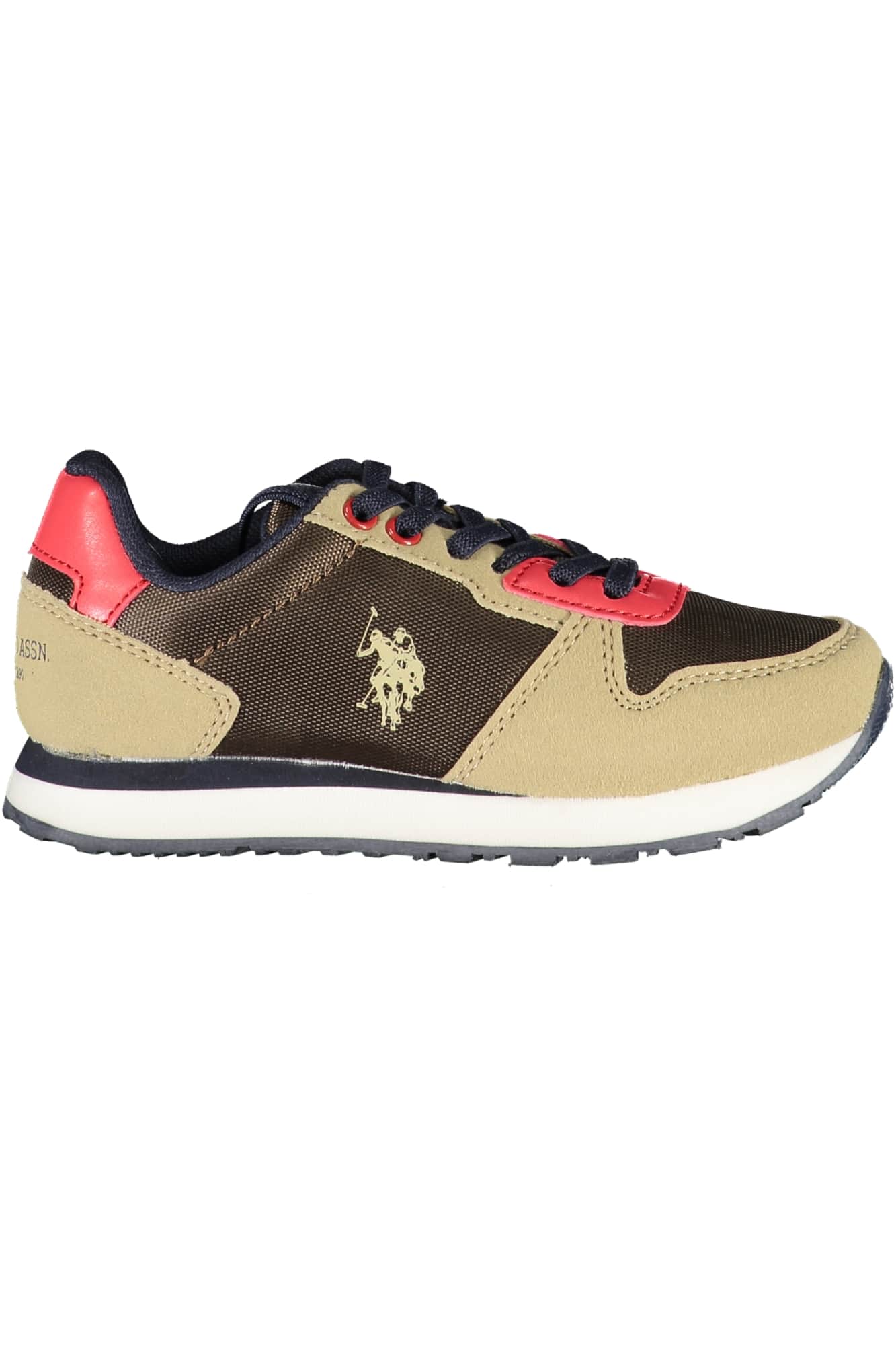 US Polo Assn. beige niños zapatillas deportivas