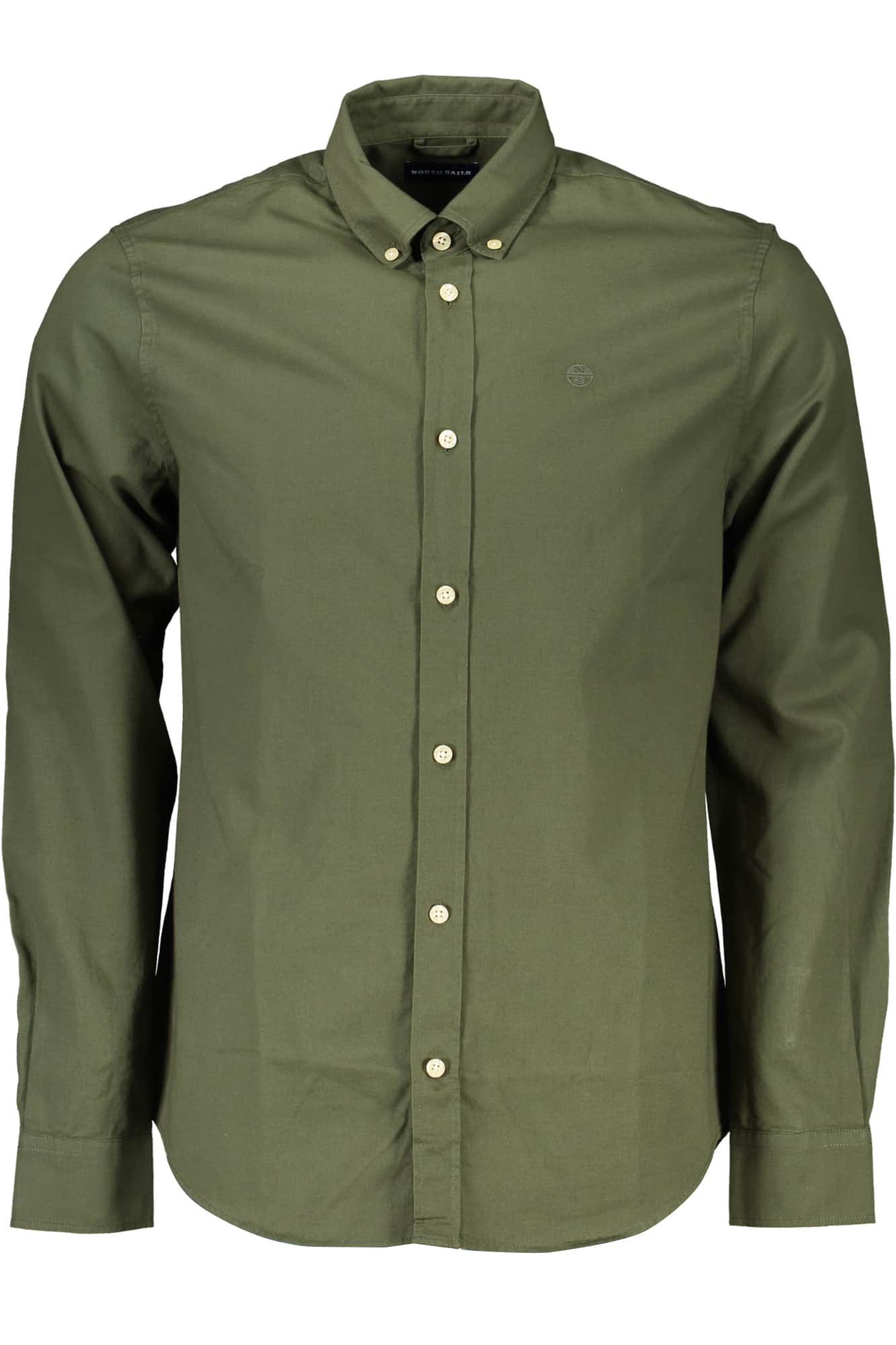 North Sails hombre manga larga camisa azul