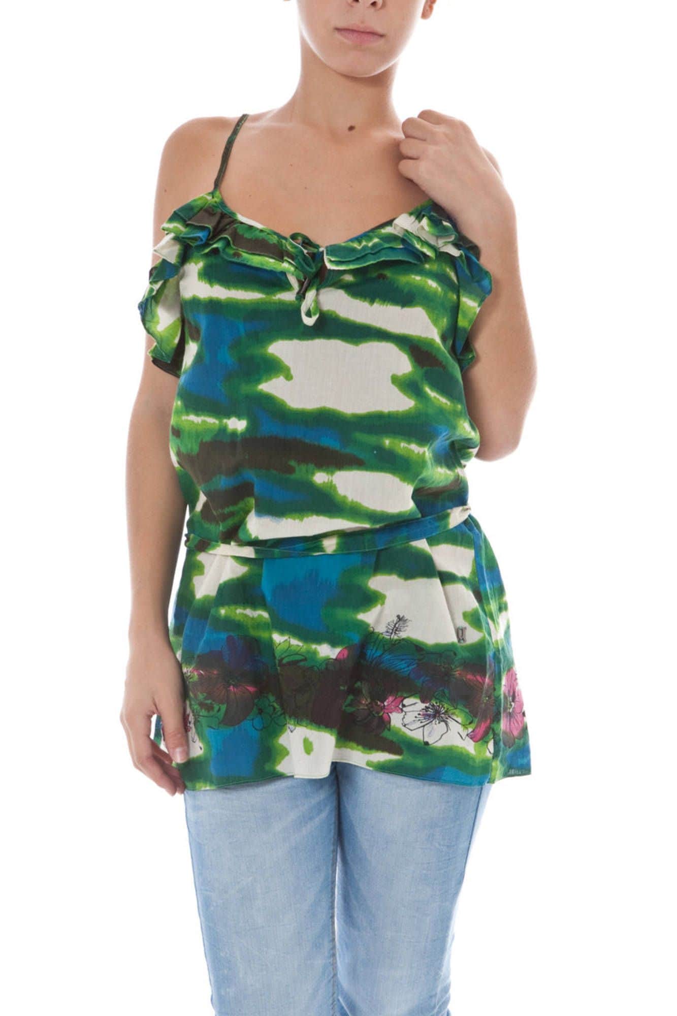 John Galliano mujer verde tank