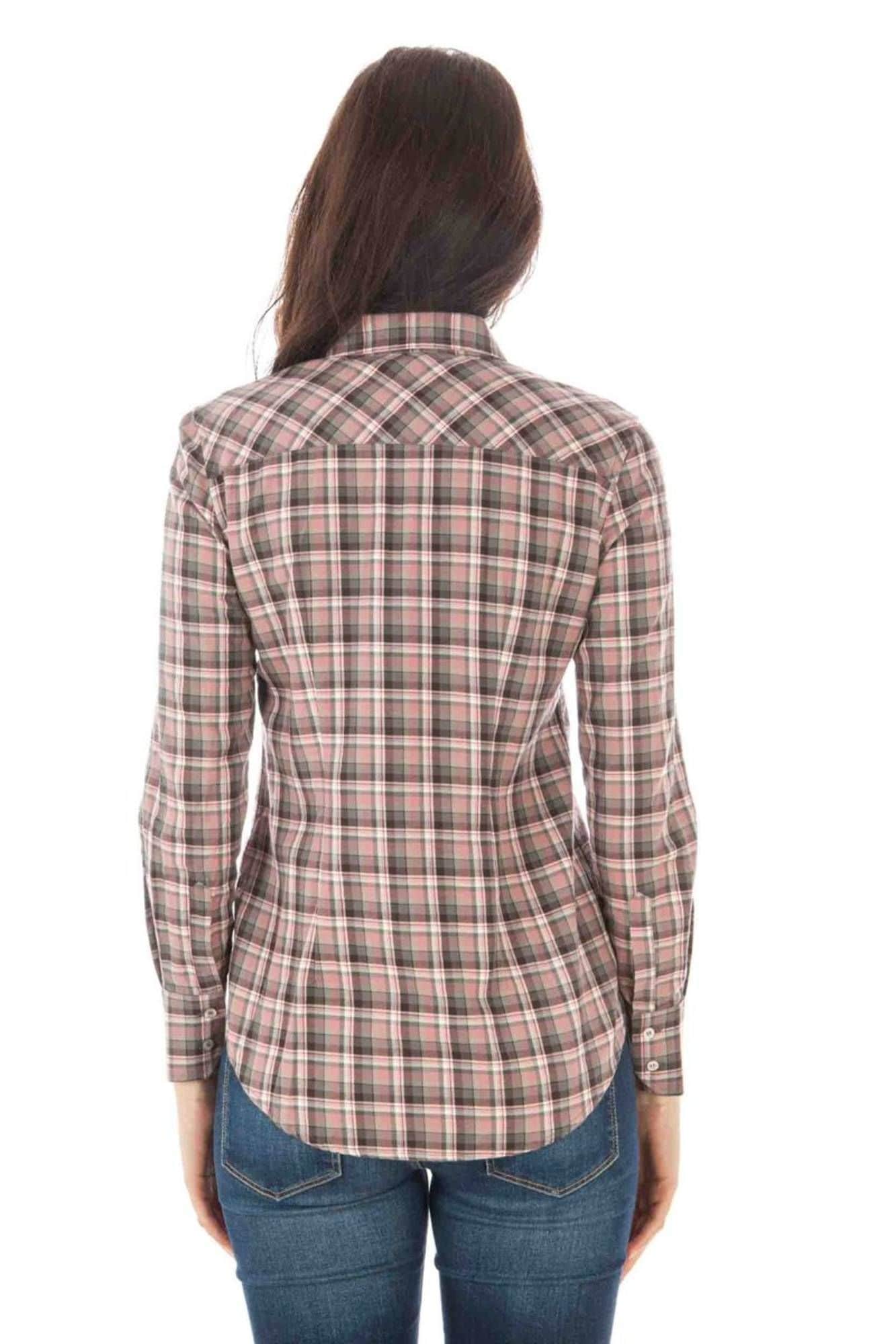 Fred Perry mujer manga larga camisa rosa