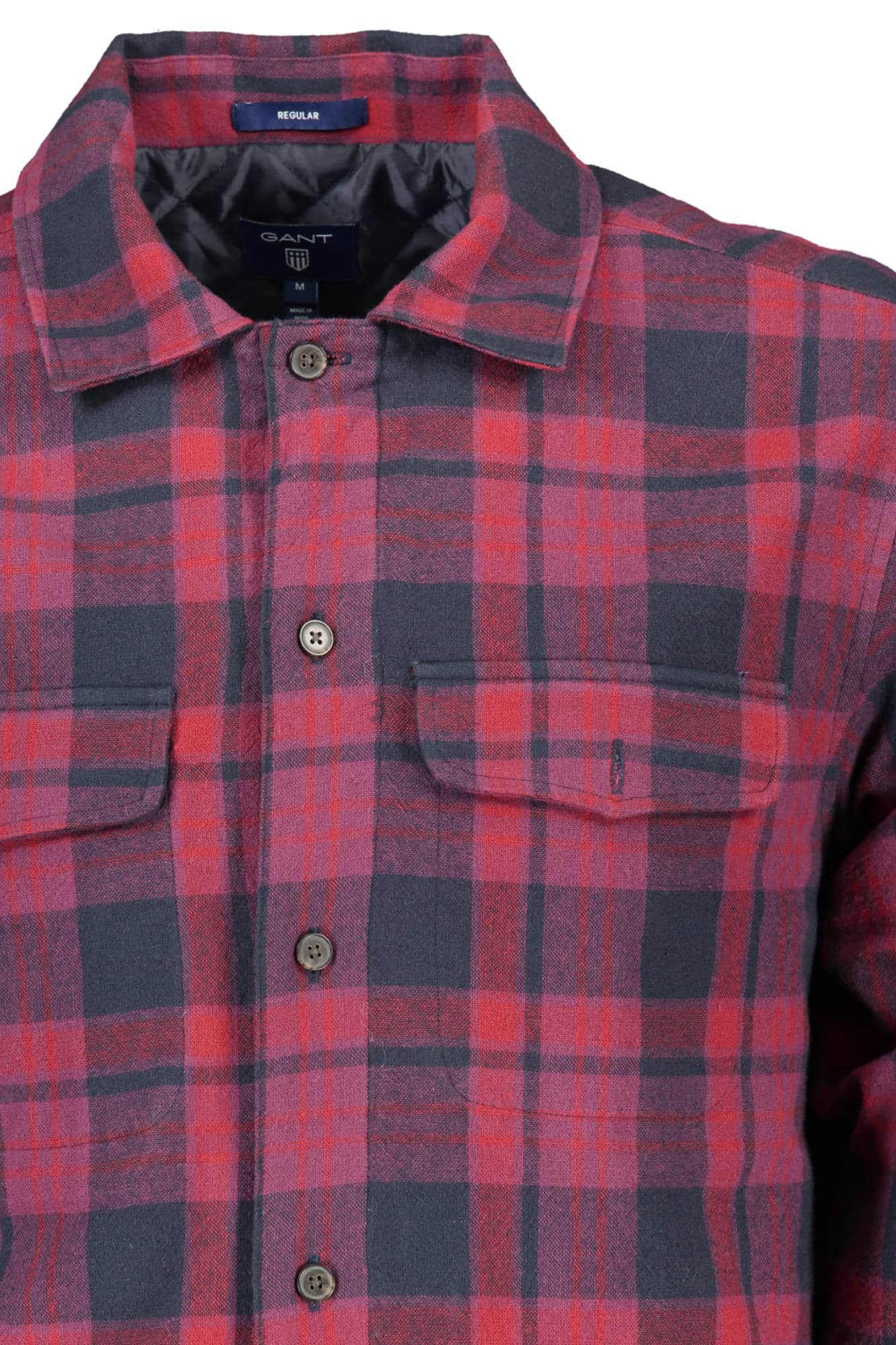 Gant hombre manga larga camisa morado