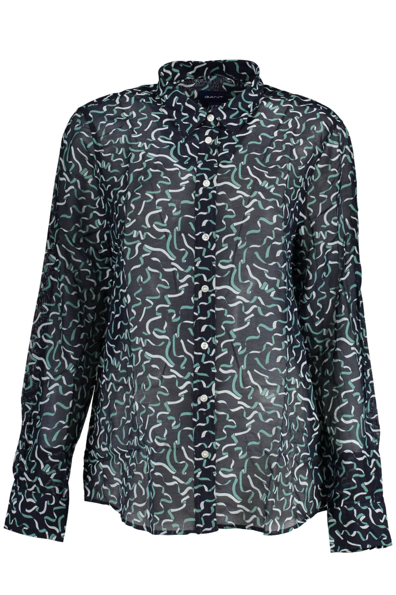 Gant mujer manga larga camisa azul