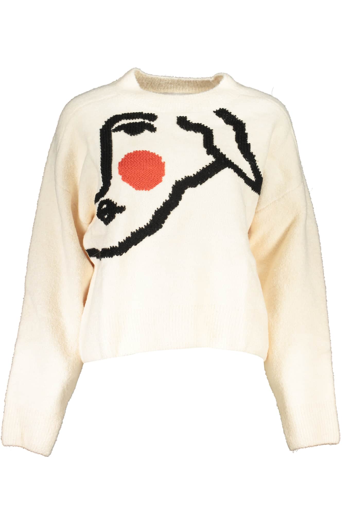 Desigual blanco mujer jersey