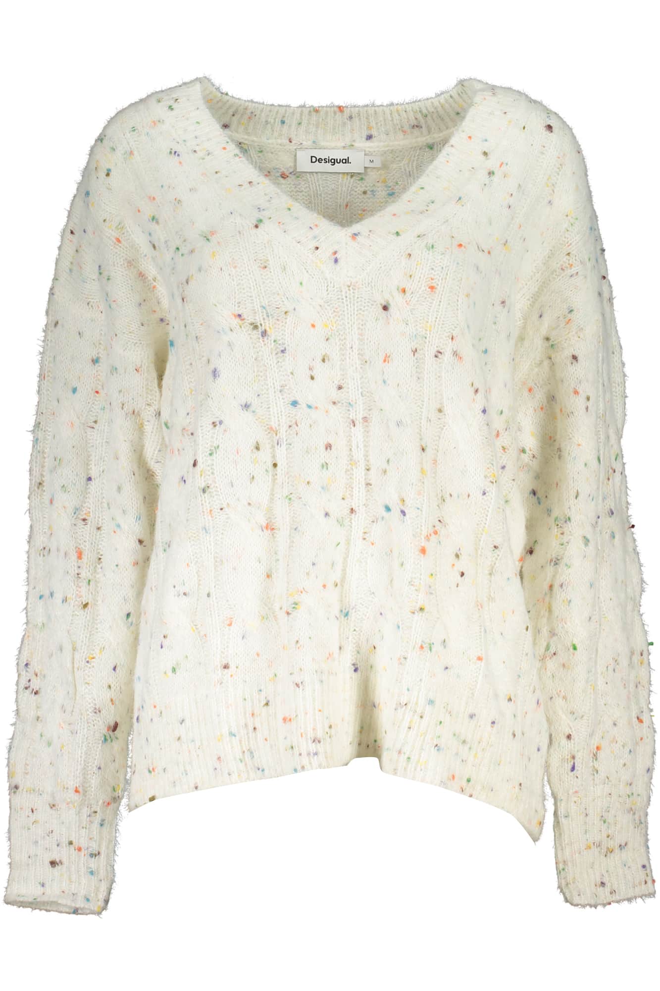 Desigual blanco mujer jersey