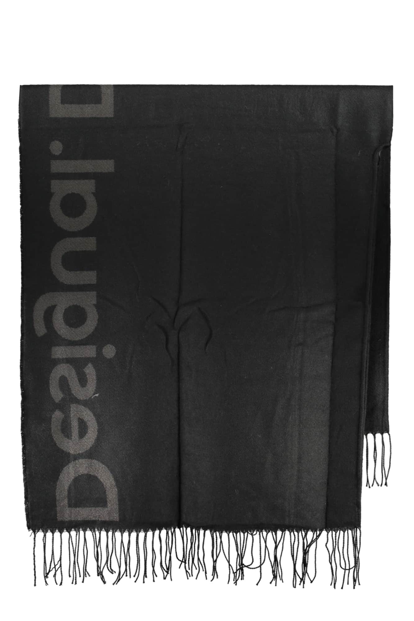Desigual negro mujer poncho
