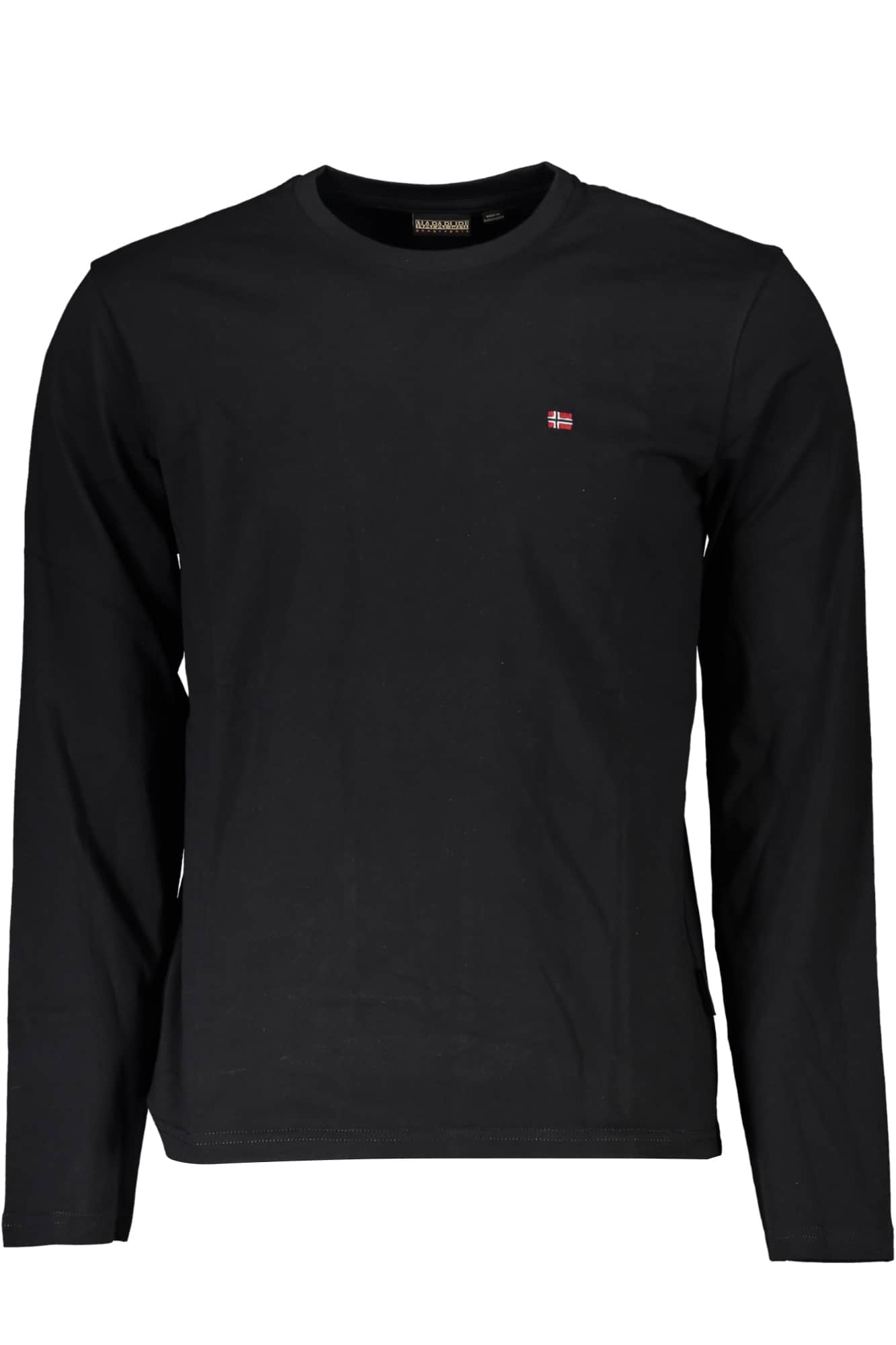 Napapijri hombre manga corta t-camisa negro