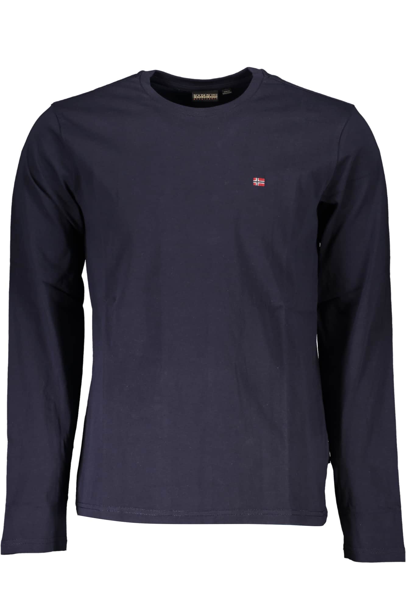 Napapijri hombre manga larga t-camisa verde
