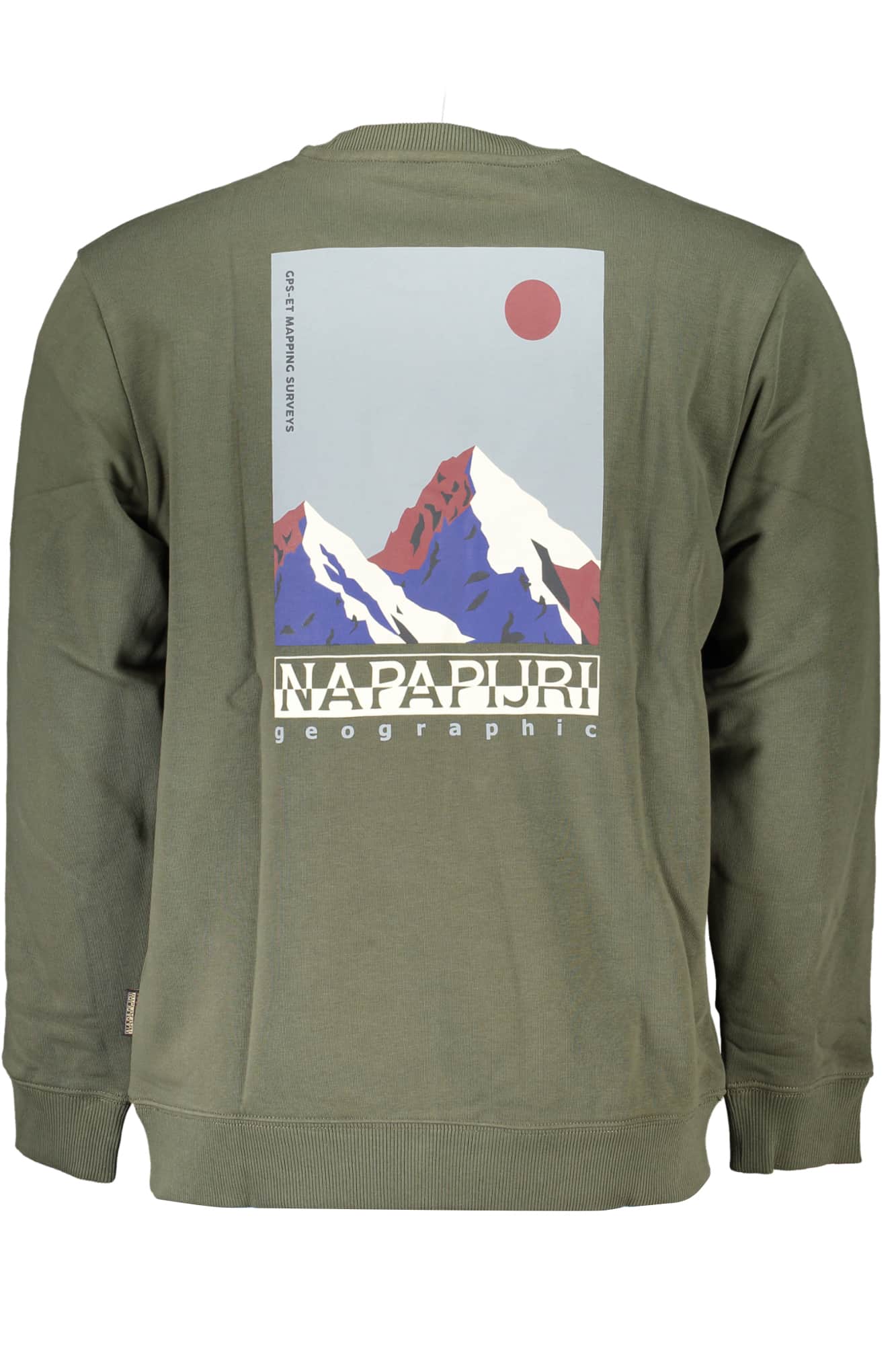 Napapijri hombre negro sin cremallera sudadera