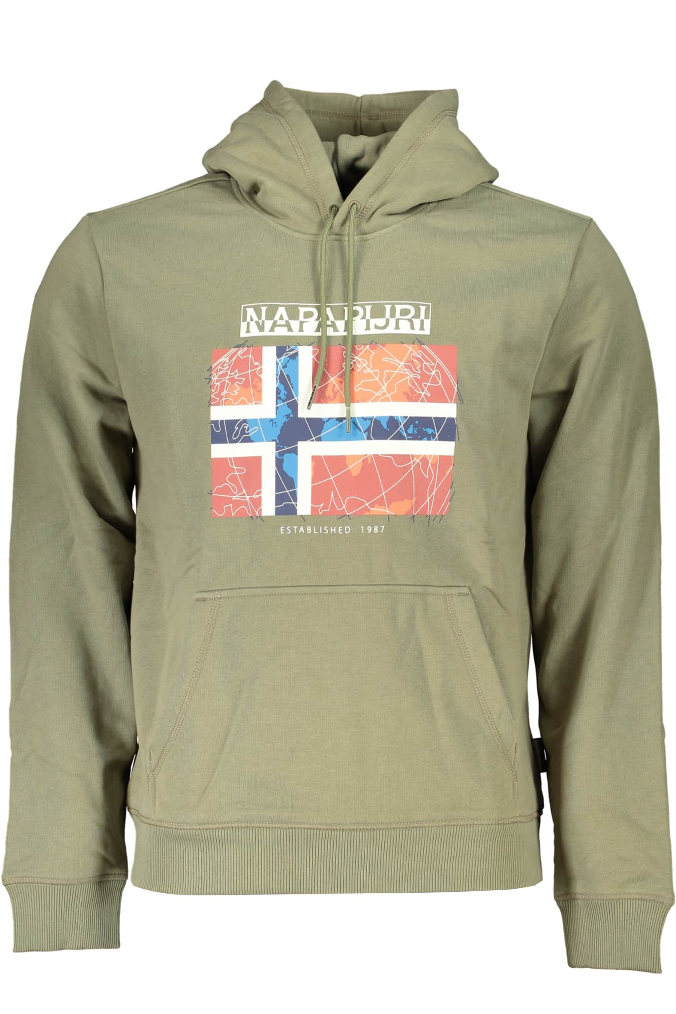 Napapijri verde hombre sin cremallera sudadera