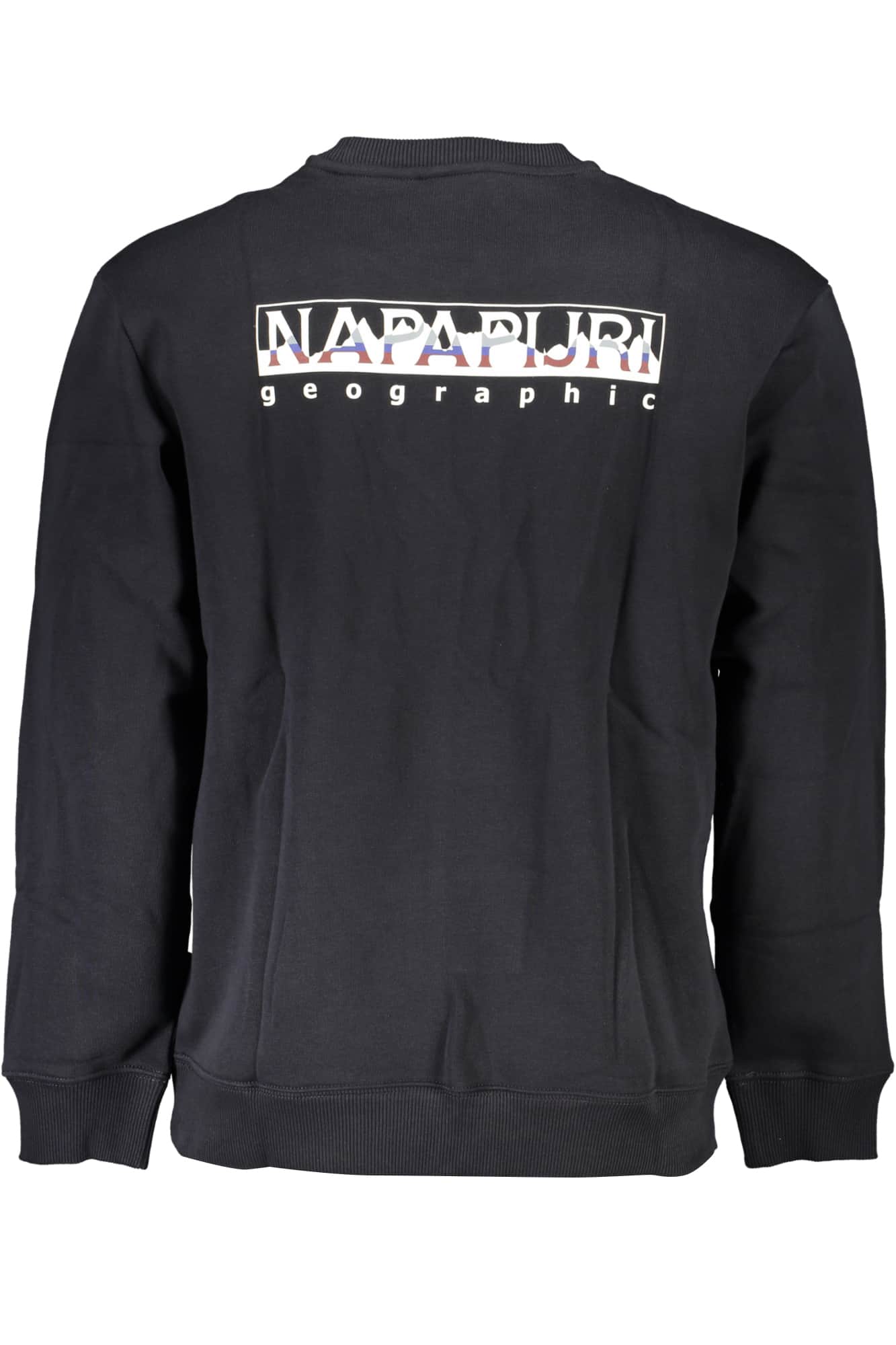 Napapijri hombre negro sin cremallera sudadera