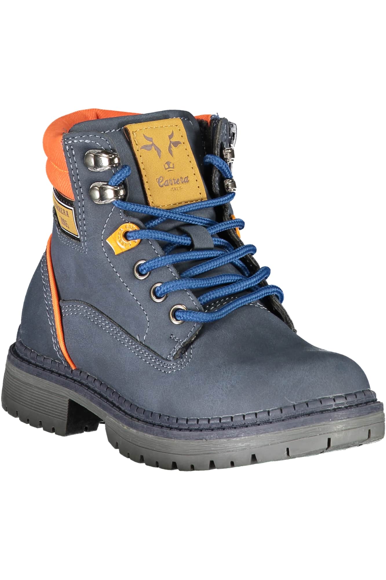 Carrera niños azul bota