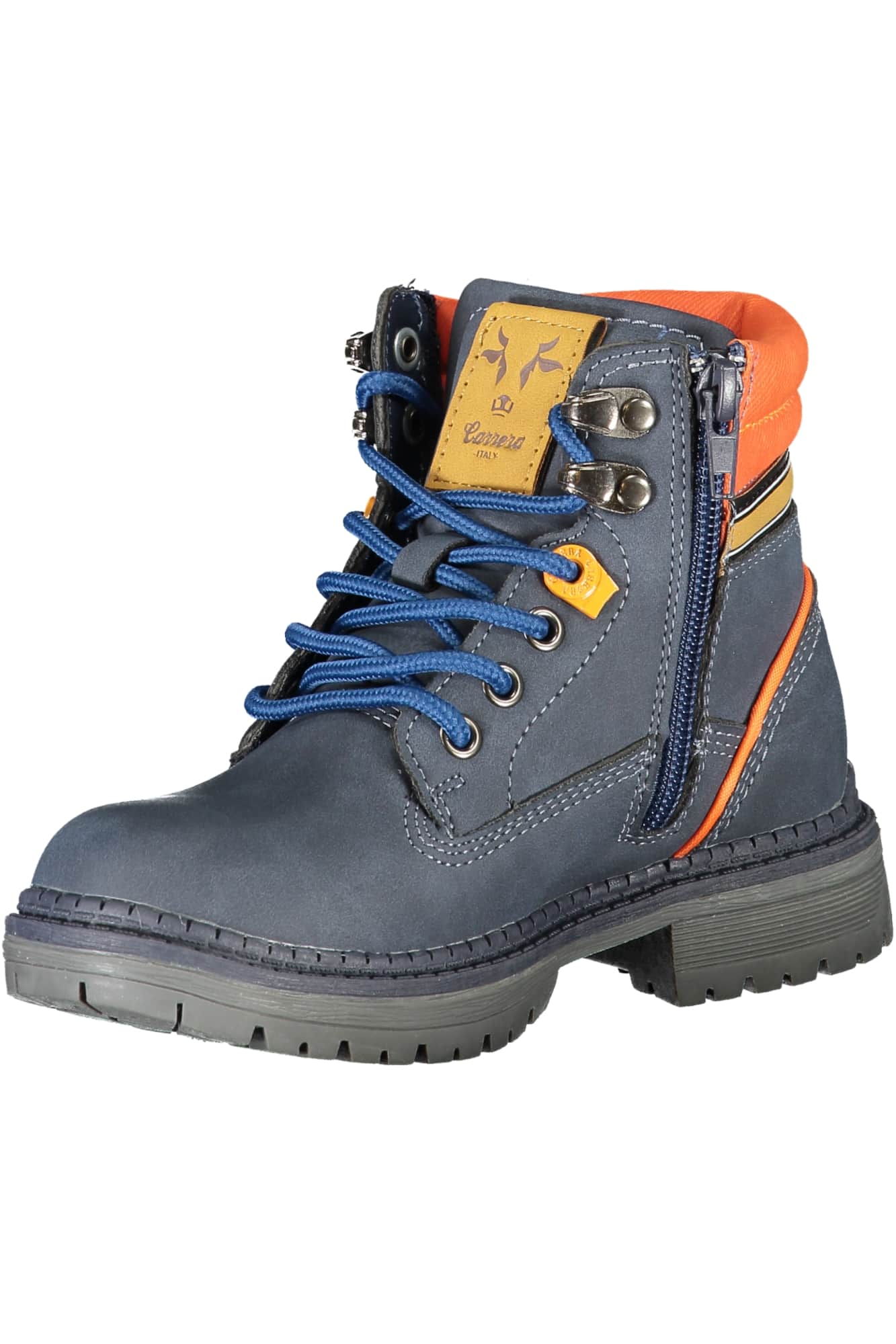 Carrera niños azul bota