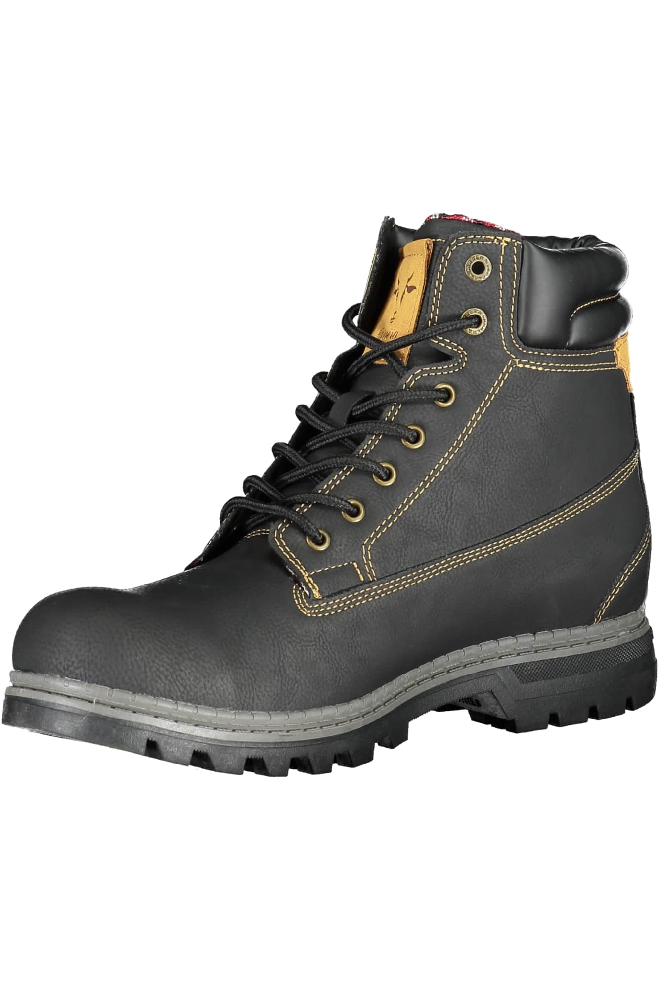Carrera negro hombre bota calzado