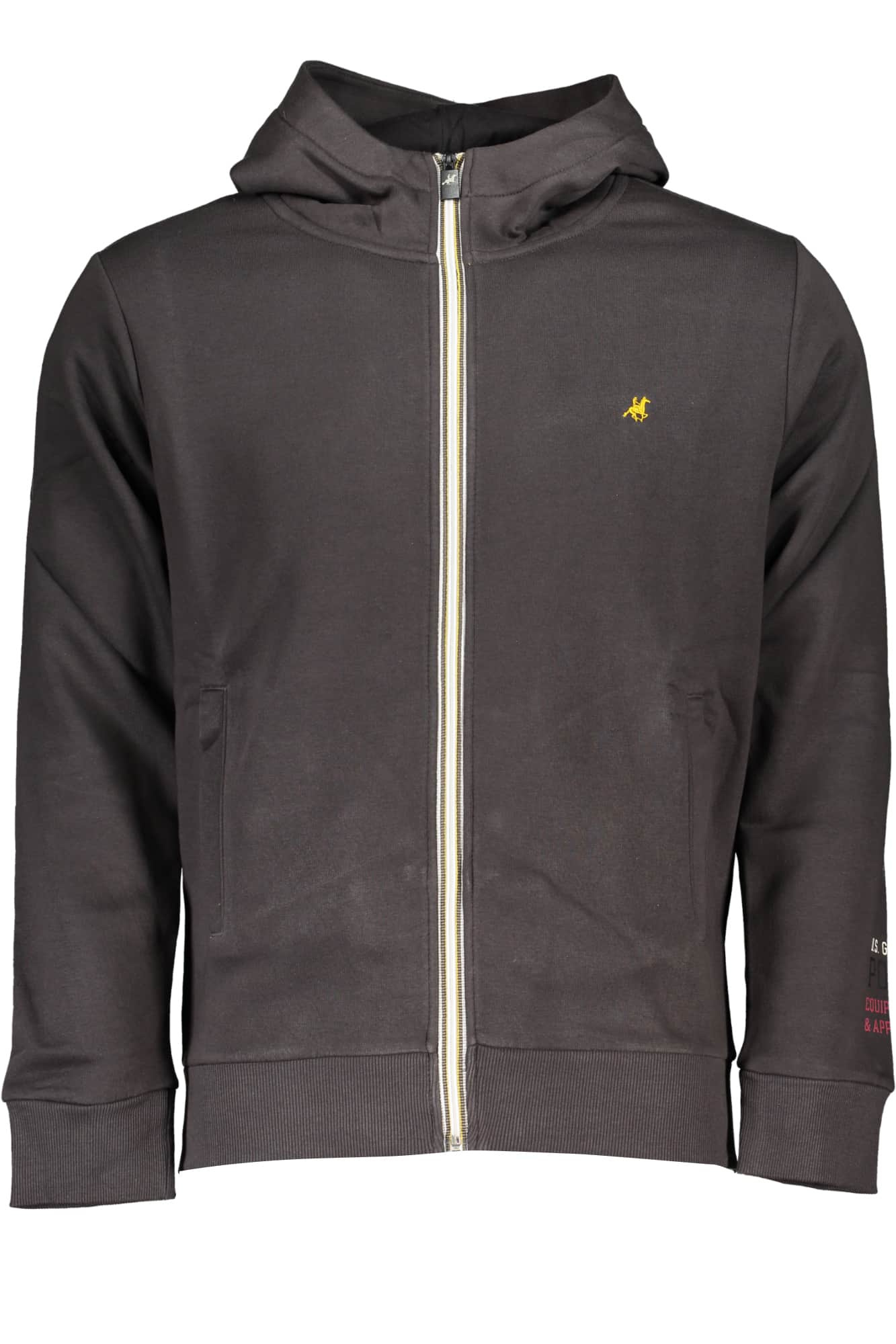 US Grand hombre azul con cremallera sudadera