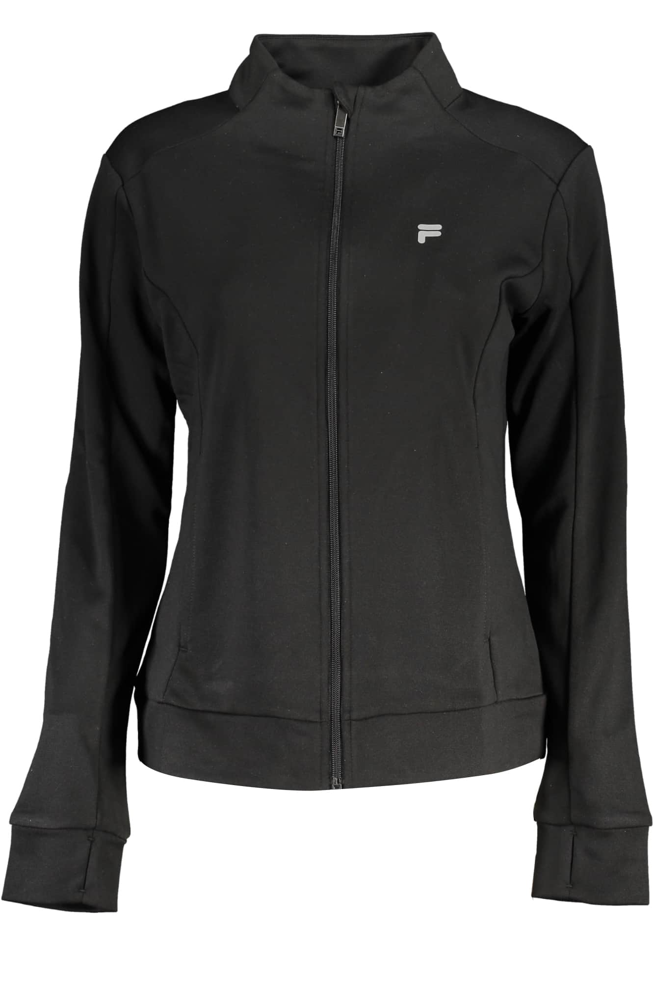 Fila mujer negro sudadera con cremallera