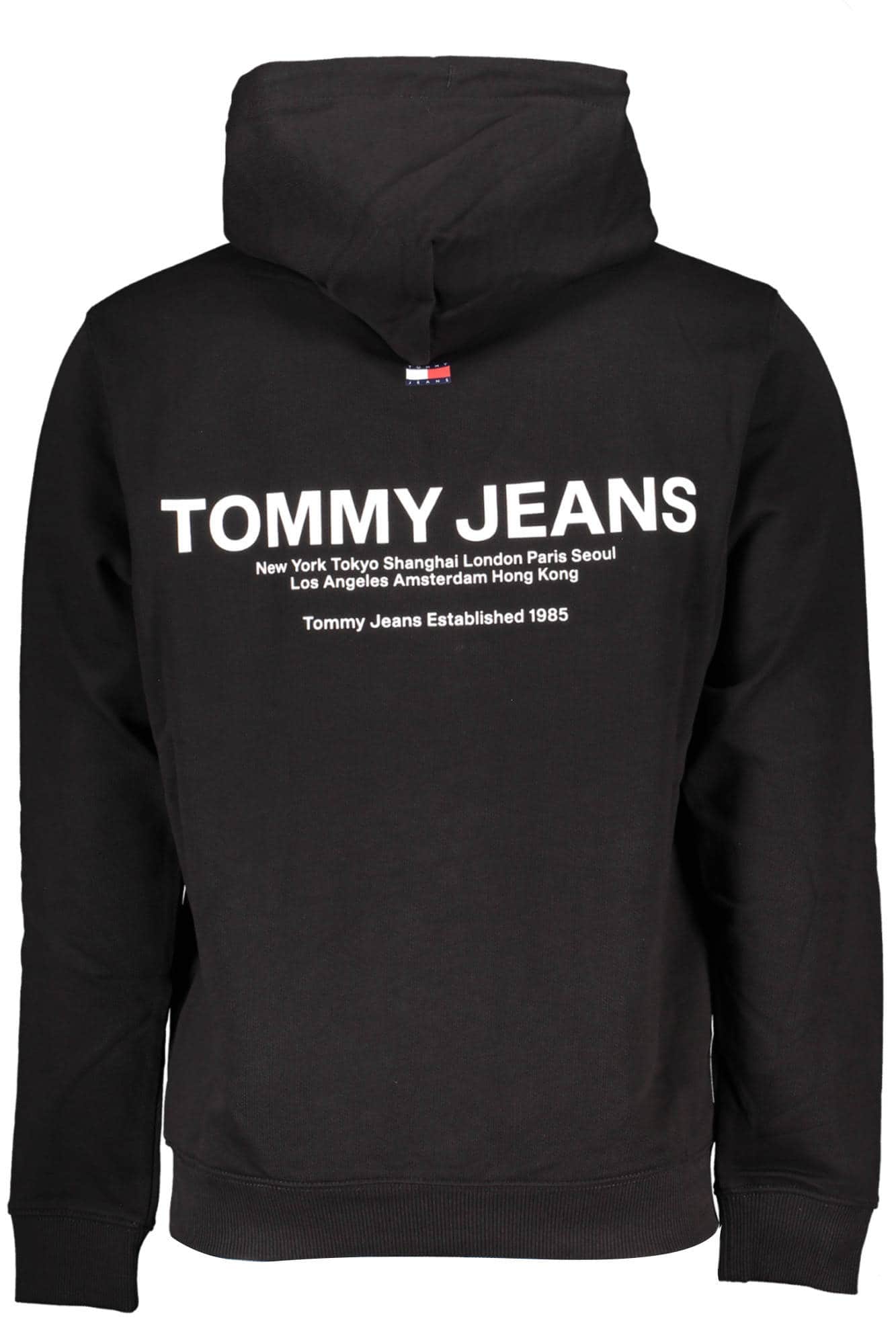 Tommy Hilfiger hombre negro sin cremallera sudadera
