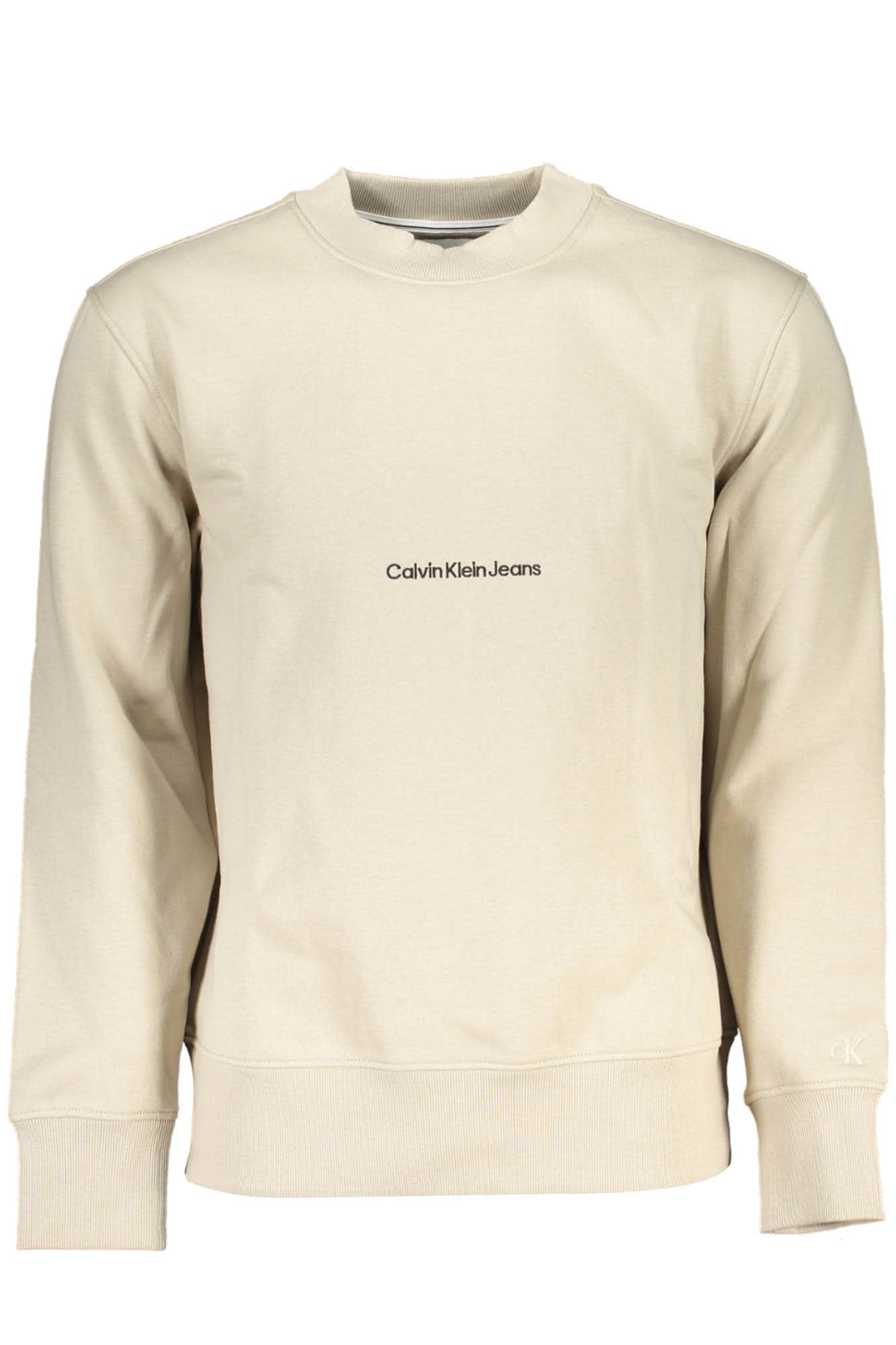 Calvin Klein hombre beige sin cremallera sudadera