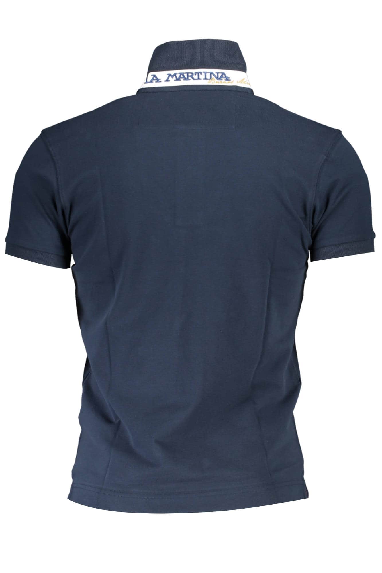 La Martina hombre manga corta polo azul