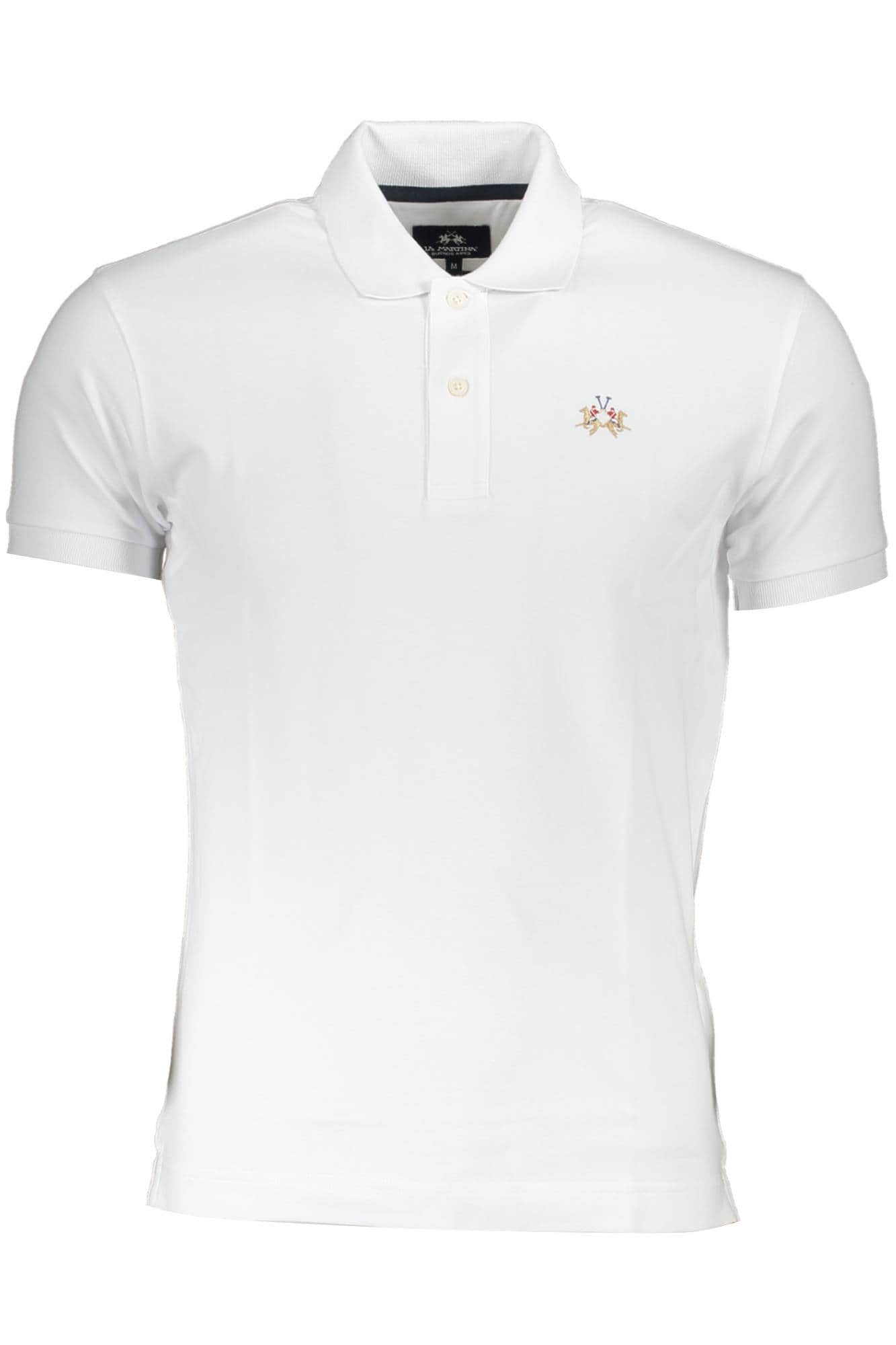 La Martina hombre blanco manga corta polo