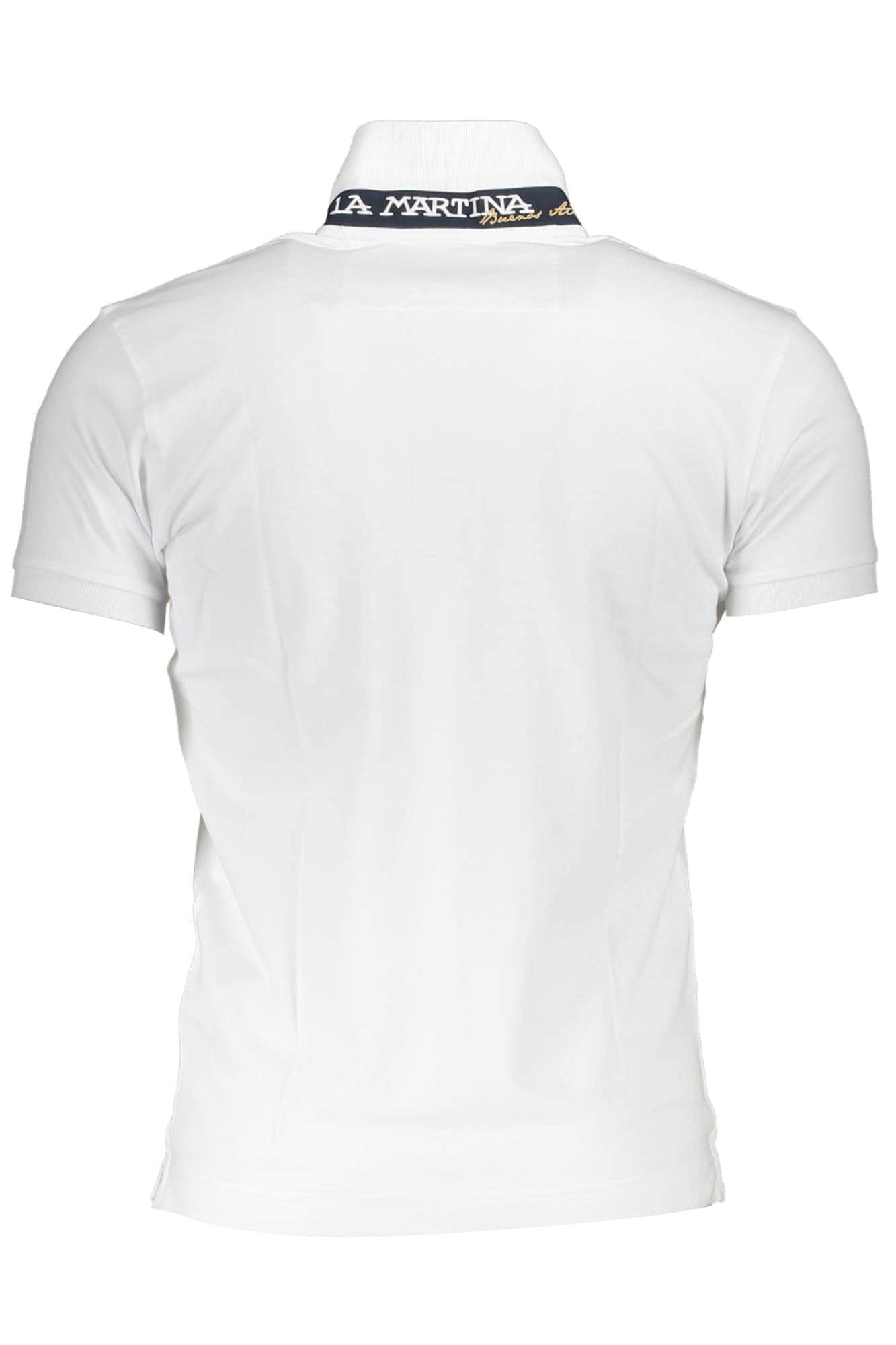 La Martina hombre blanco manga corta polo