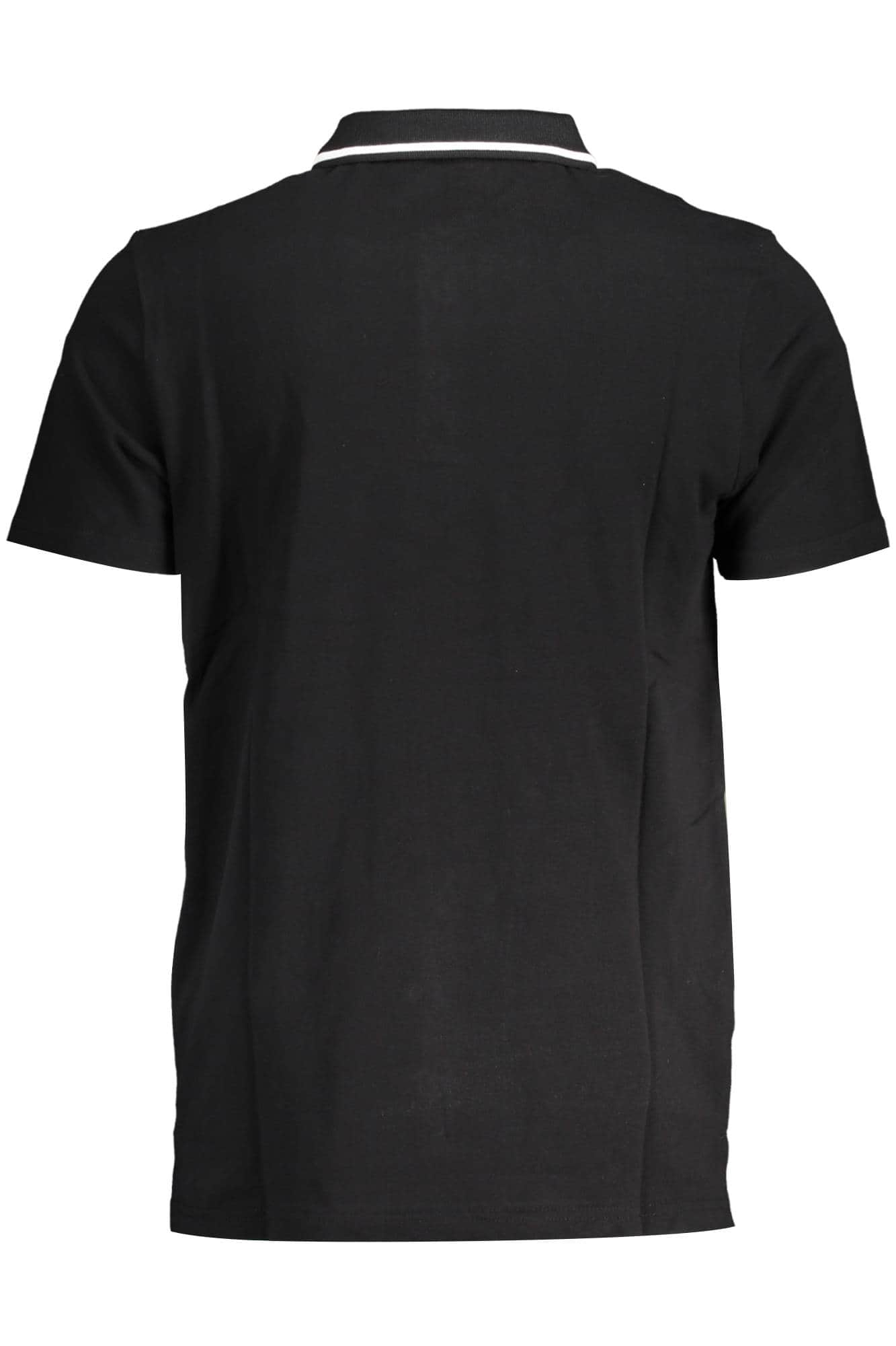 Fila hombre negro manga corta polo