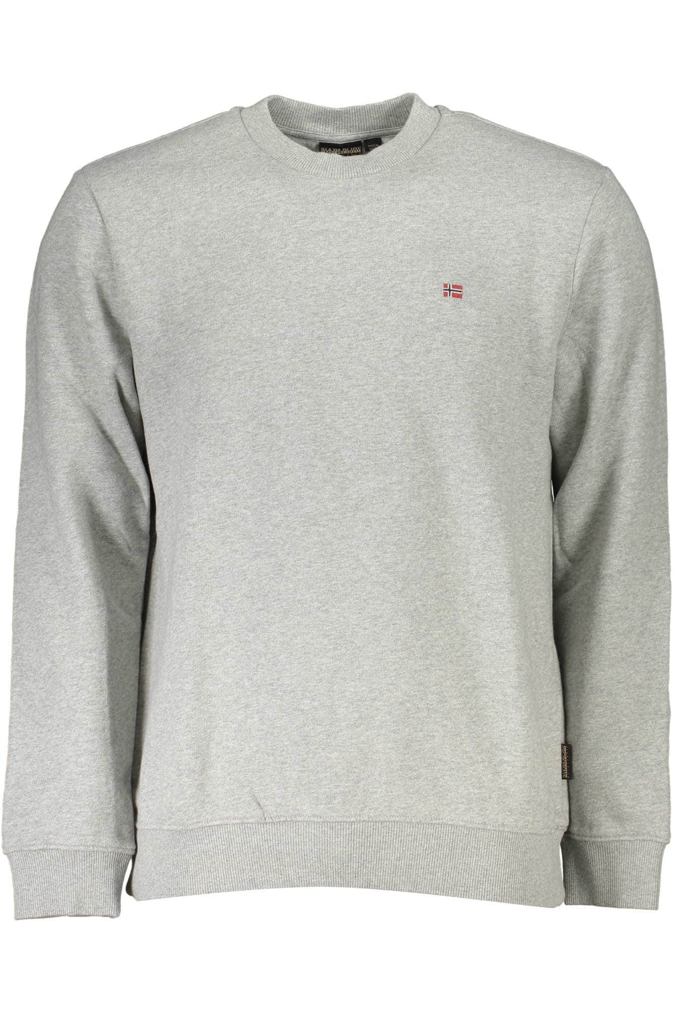Napapijri hombre gris sin cremallera sudadera
