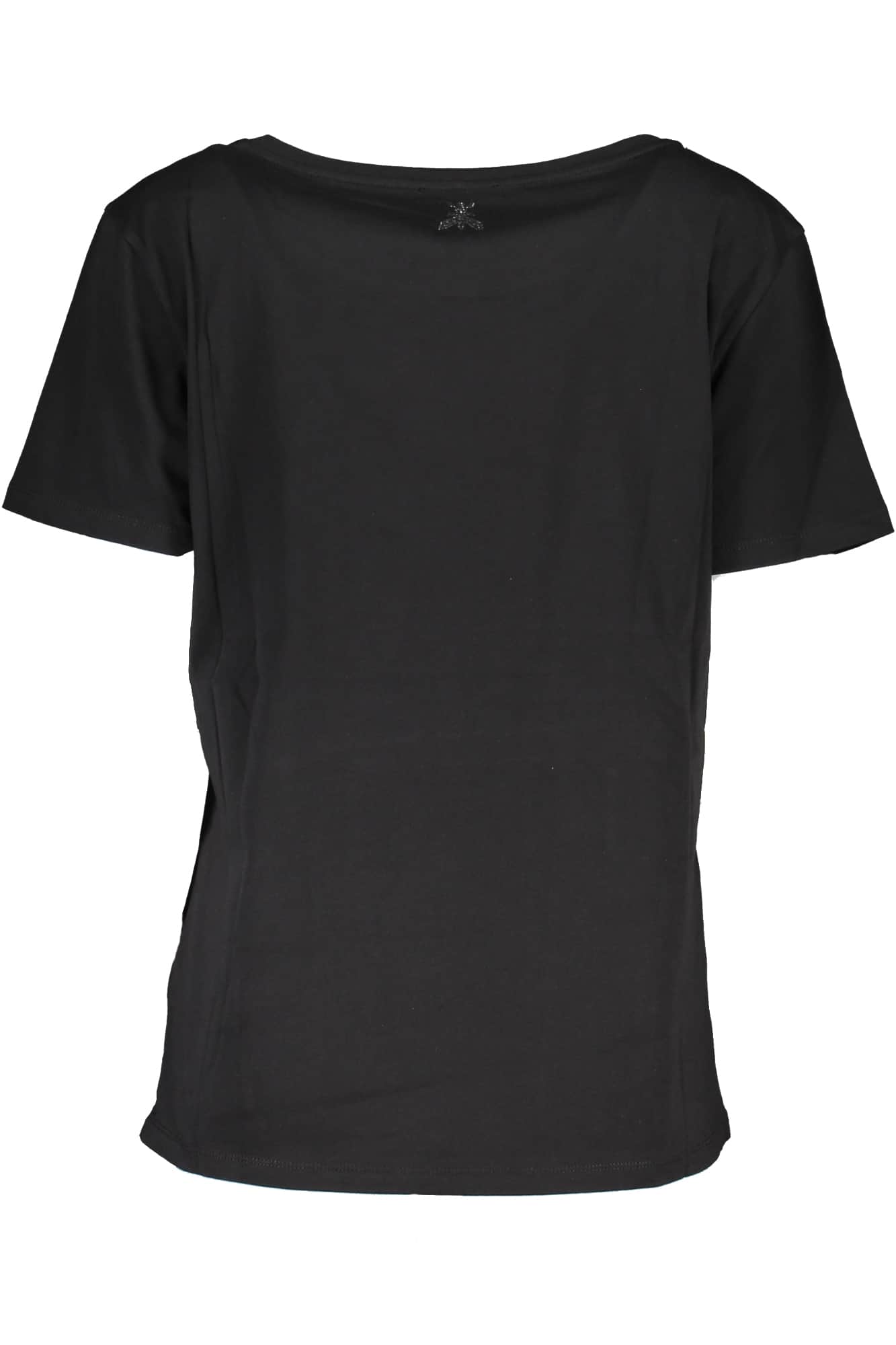 Patrizia Pepe mujer manga corta t-camisa negro