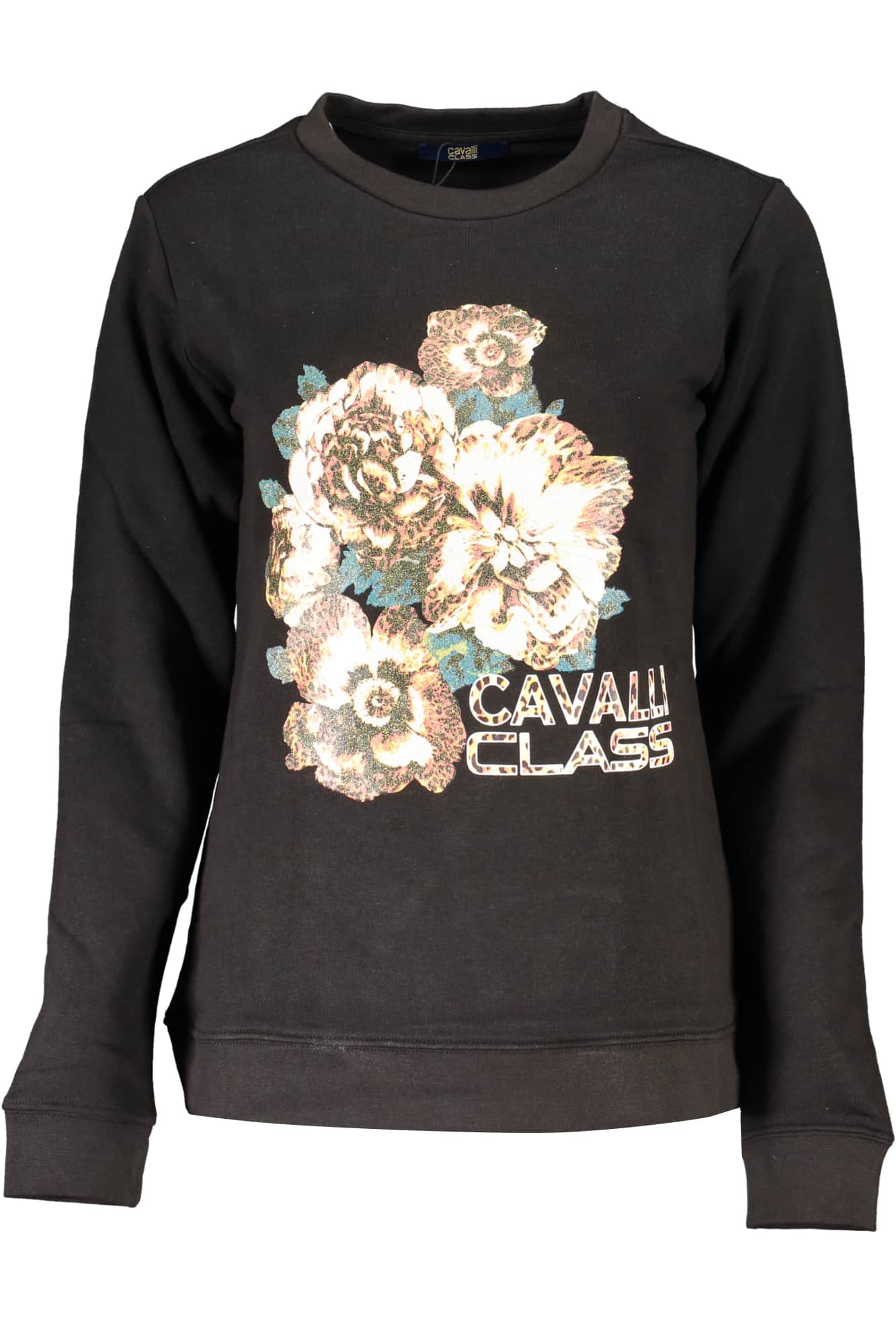 Cavalli Class mujer sin cremallera sudadera negro