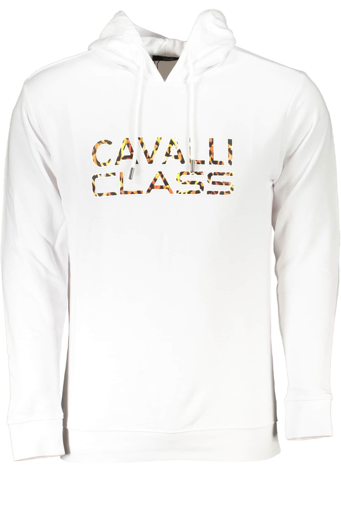 Cavalli Class hombre blanco sin cremallera sudadera