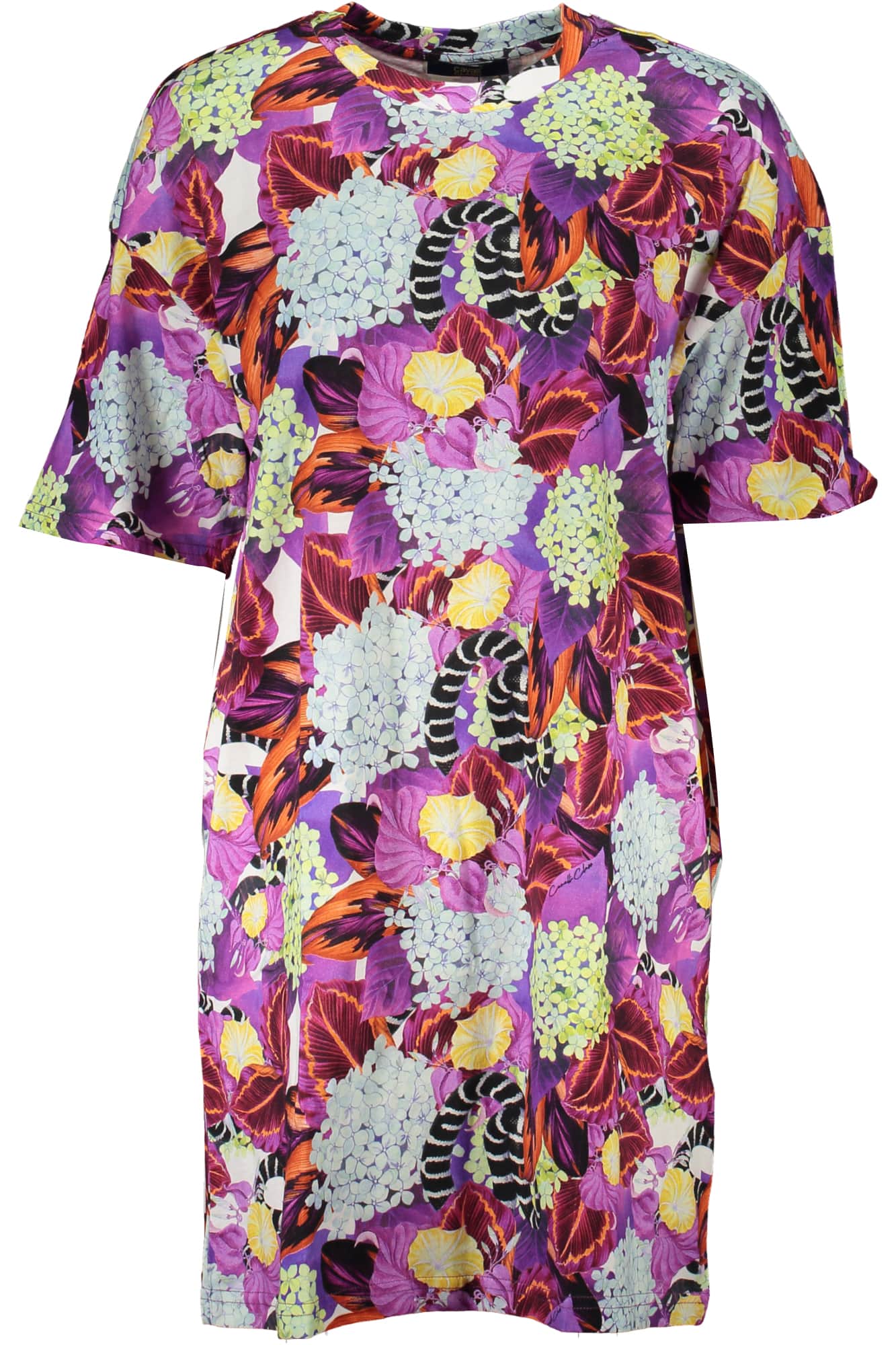 Cavalli Class mujer corto vestido morado