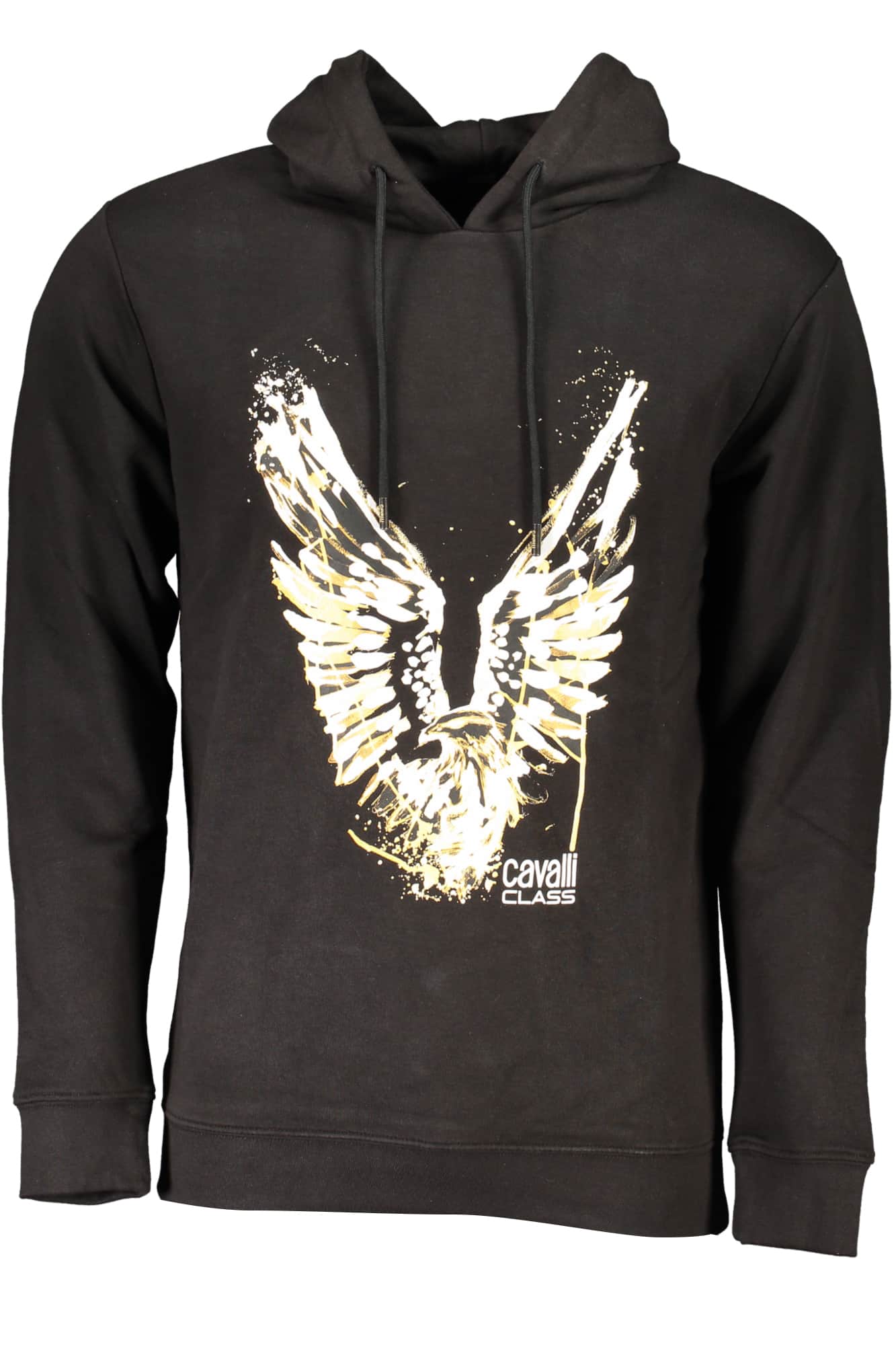 Cavalli Class hombre negro sin cremallera sudadera