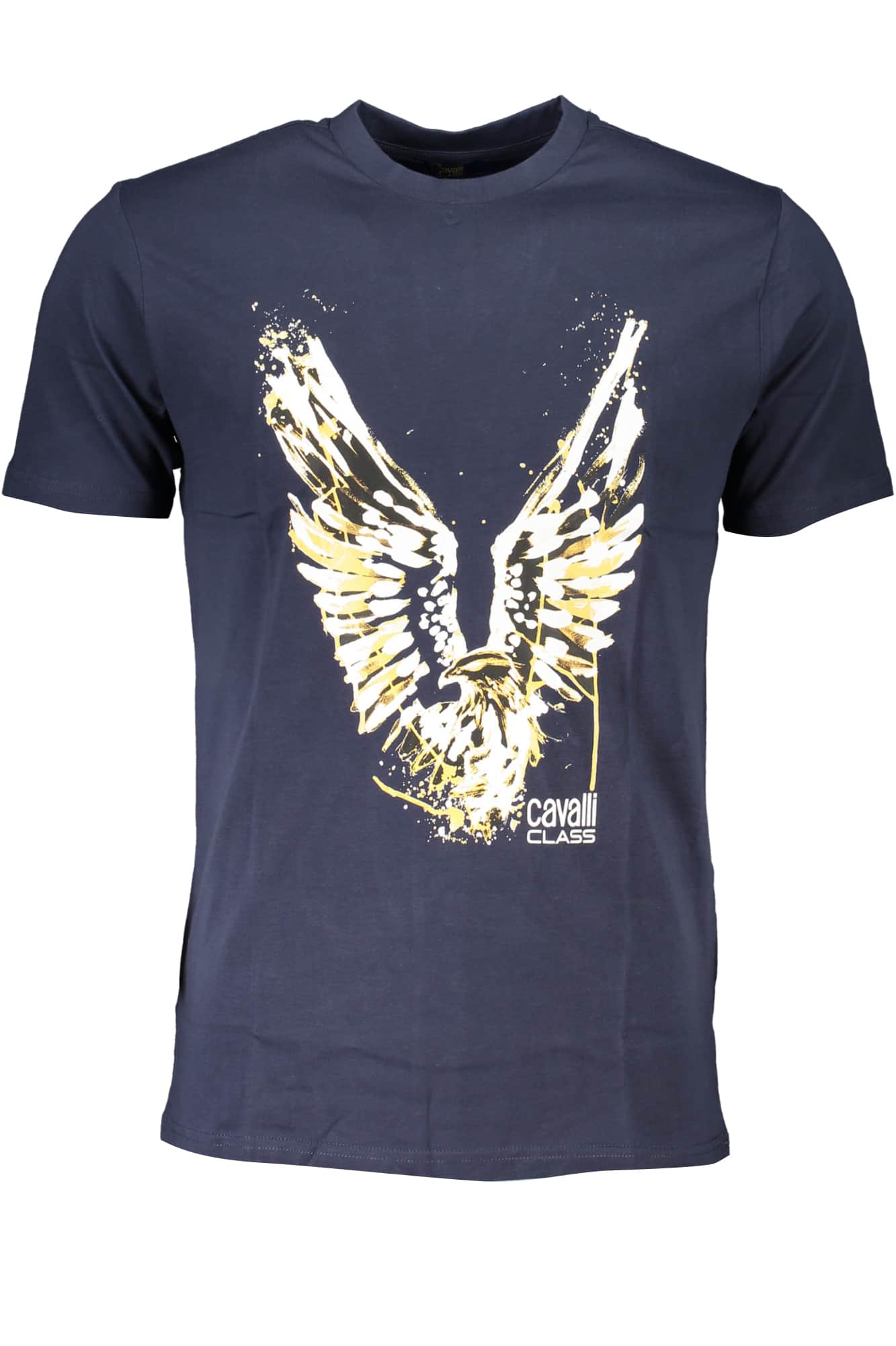 Cavalli Class hombre manga corta t-camisa azul