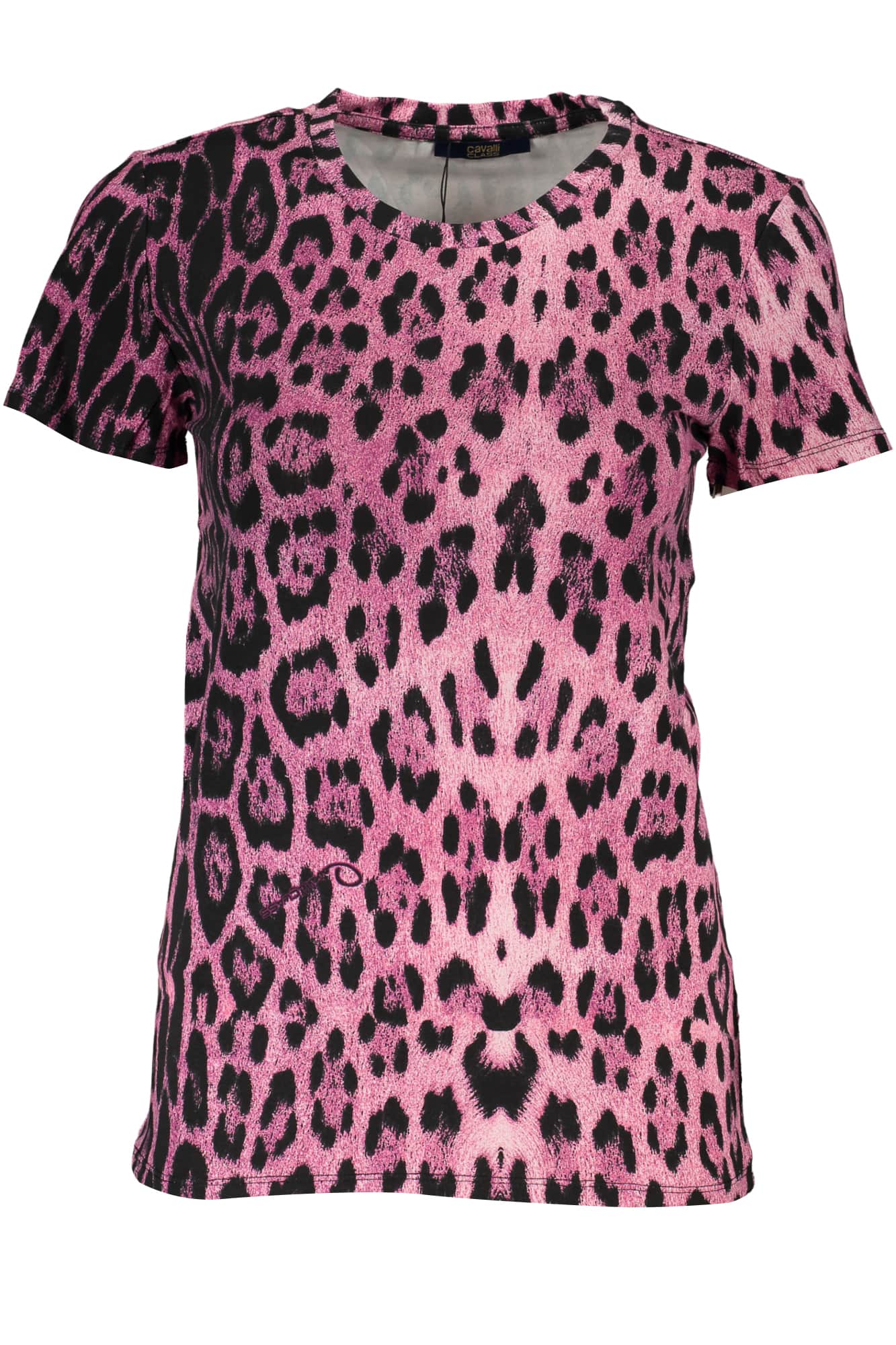 Cavalli Class mujer manga corta t-camisa rosa