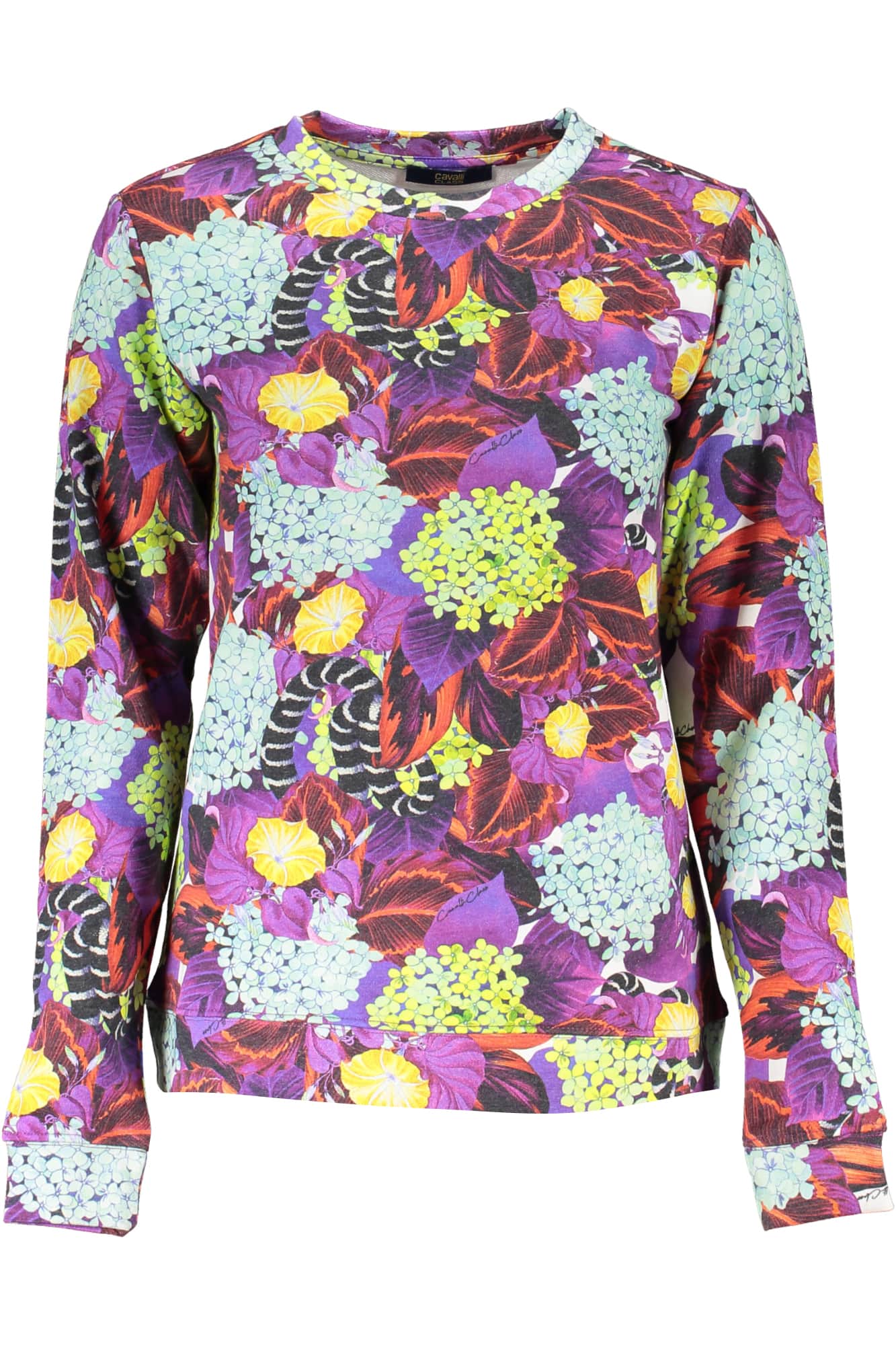 Cavalli Class mujer sudadera sin cremallera morado