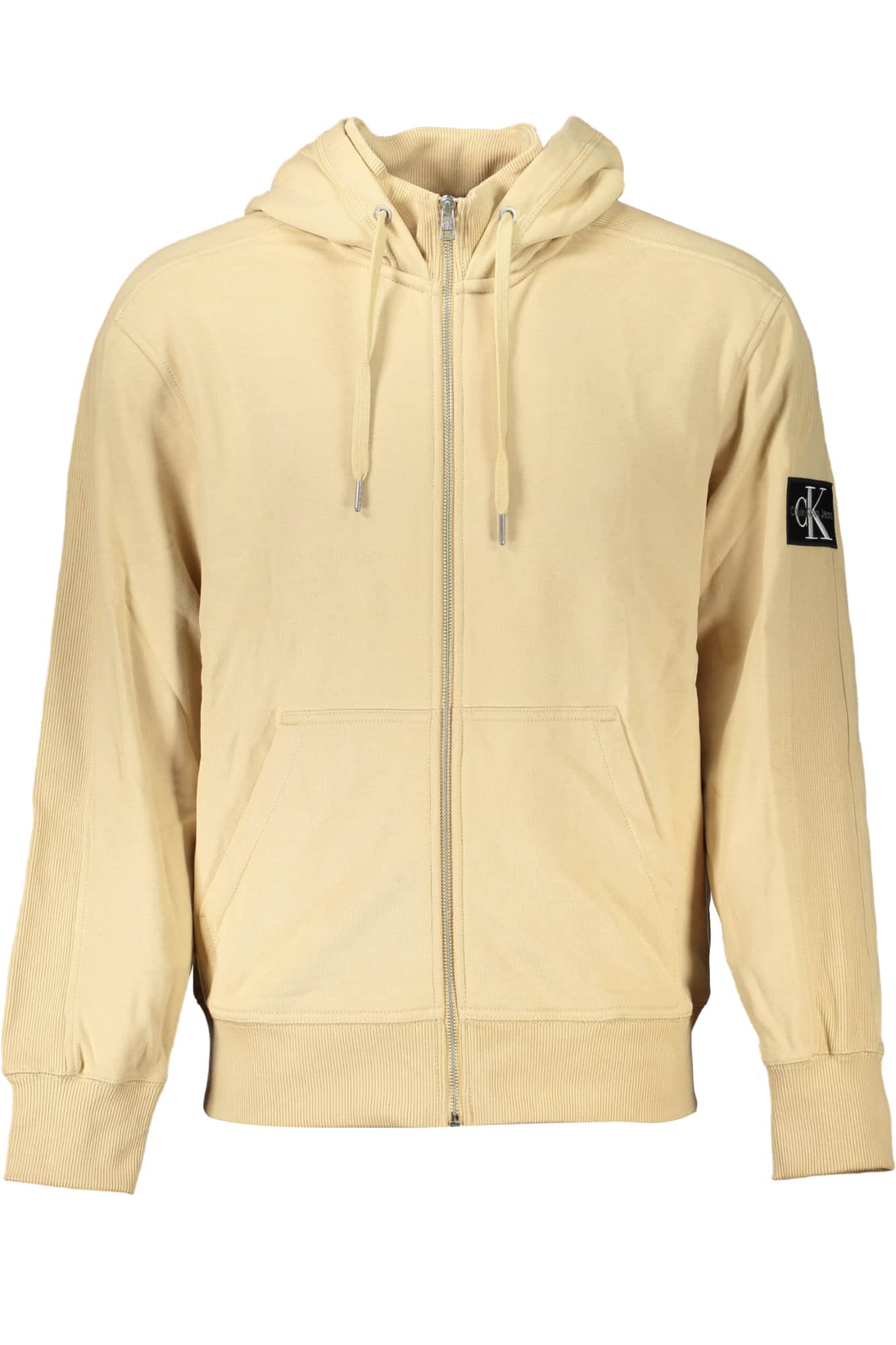 Calvin Klein hombre beige sudadera con cremallera