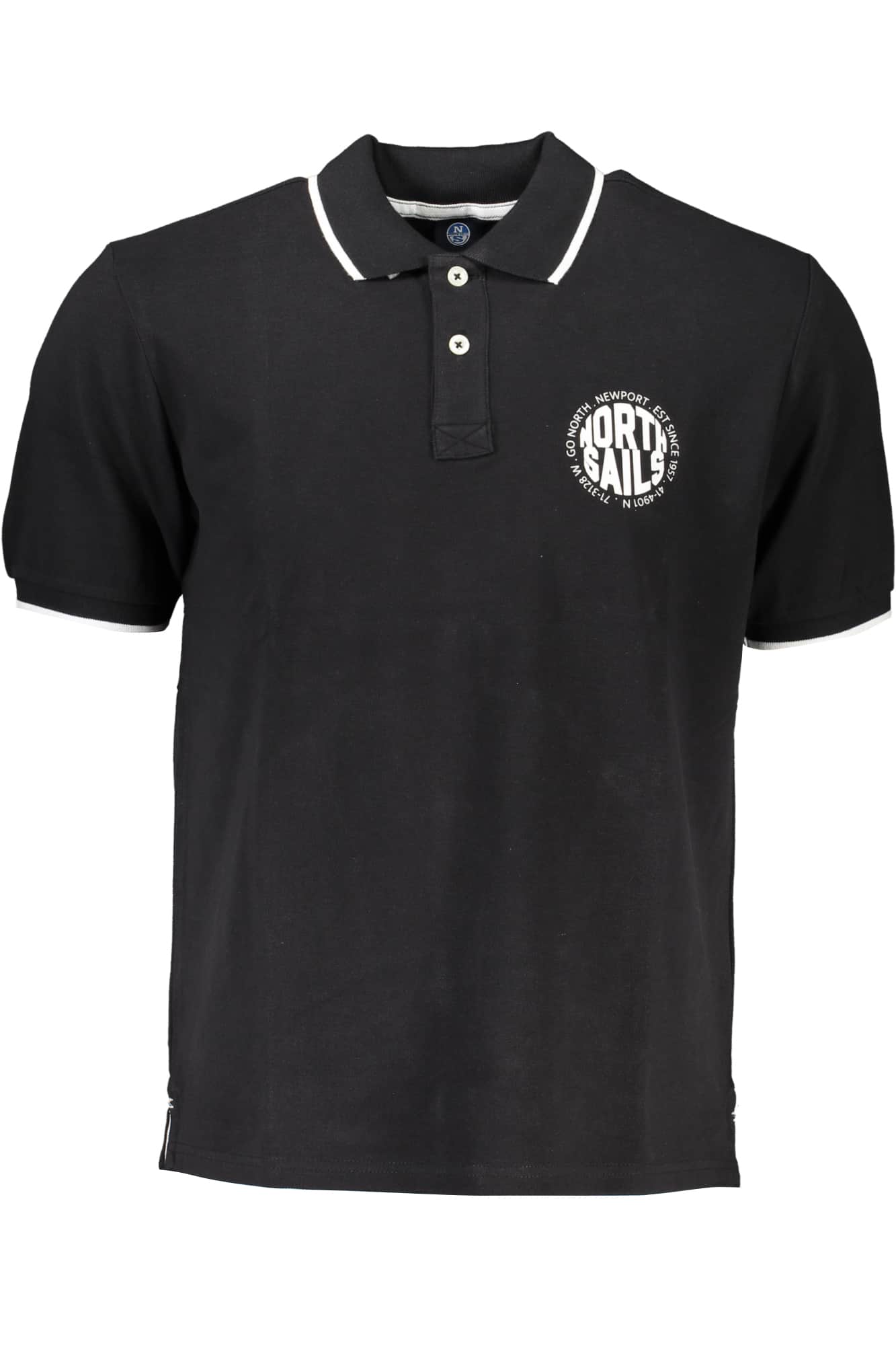 North Sails verde hombre manga corta polo