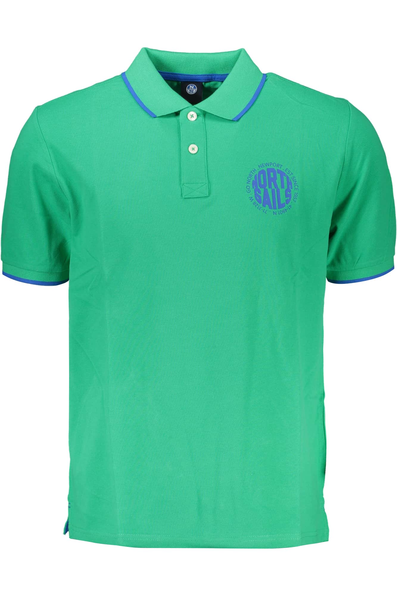 North Sails verde hombre manga corta polo