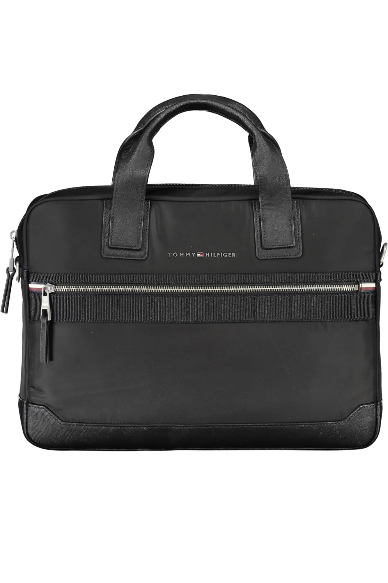 Tommy Hilfiger negro hombre maletín