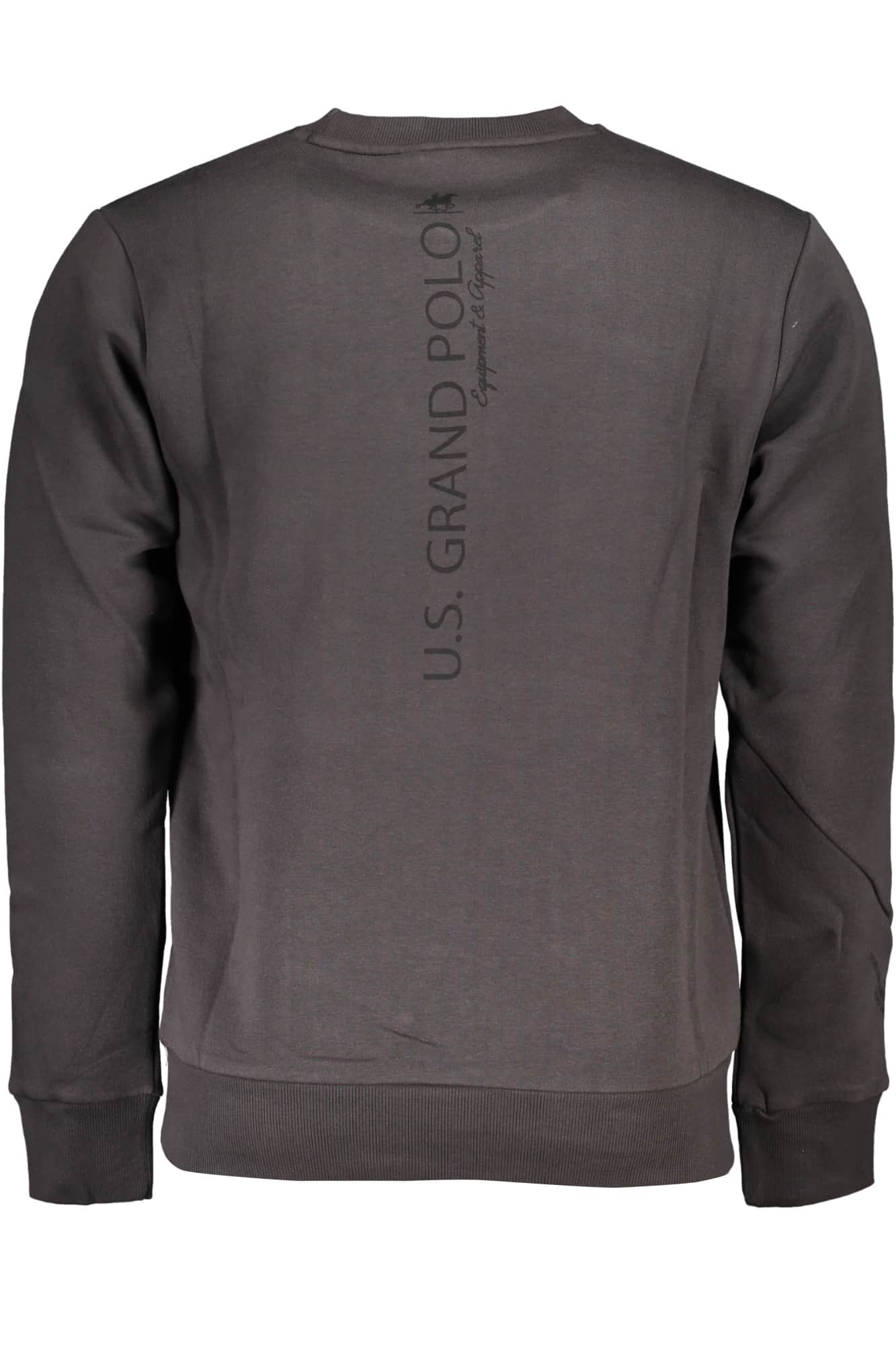 US Grand hombre gris con cremallera sudadera