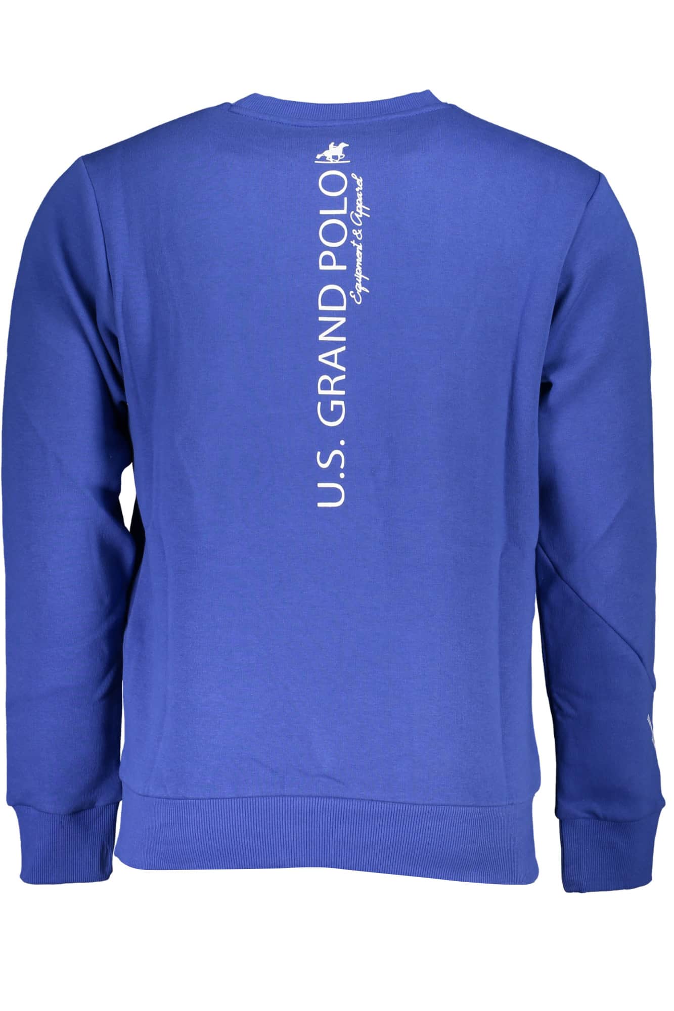 US Grand hombre azul con cremallera sudadera