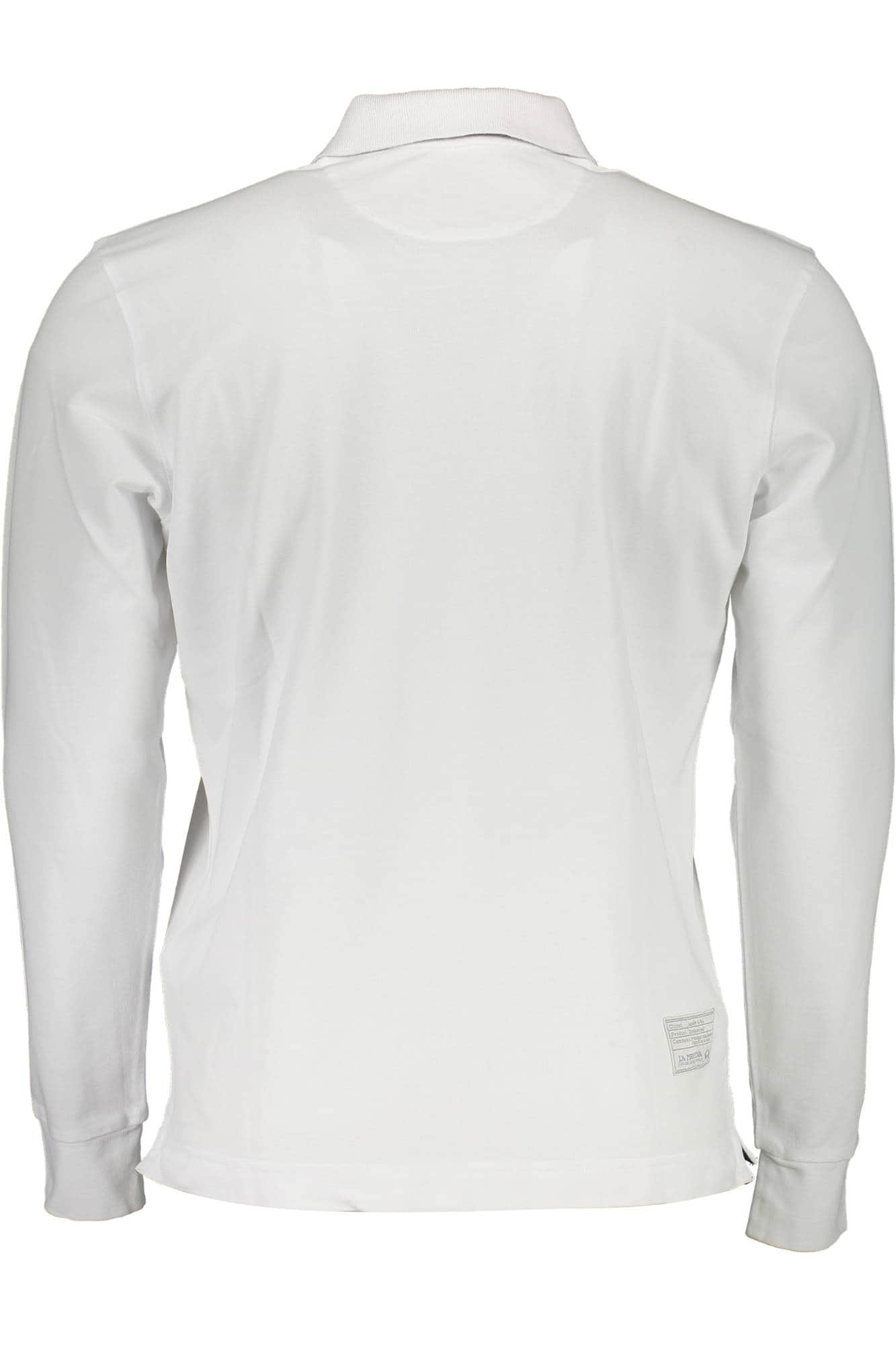 La Martina hombre blanco manga larga polo