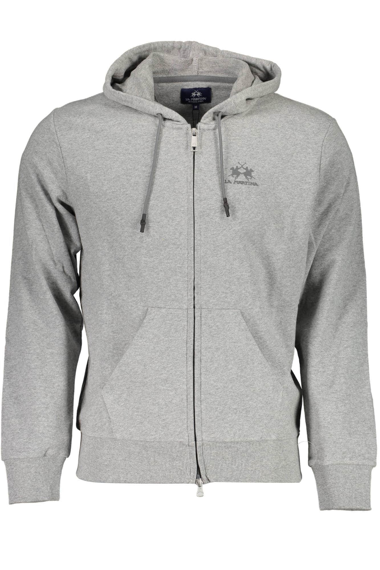La Martina hombre gris sudadera con cremallera